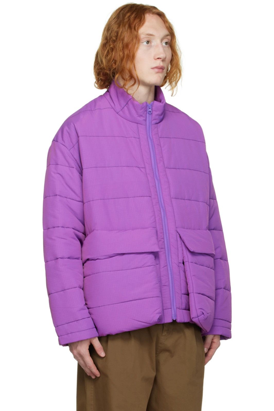 Henrik Vibskov !DSWT! FW22 Henrik Vibskov Apollo Purple Puffer Jacket Size US L / EU 52-54 / 3 - 7 Thumbnail