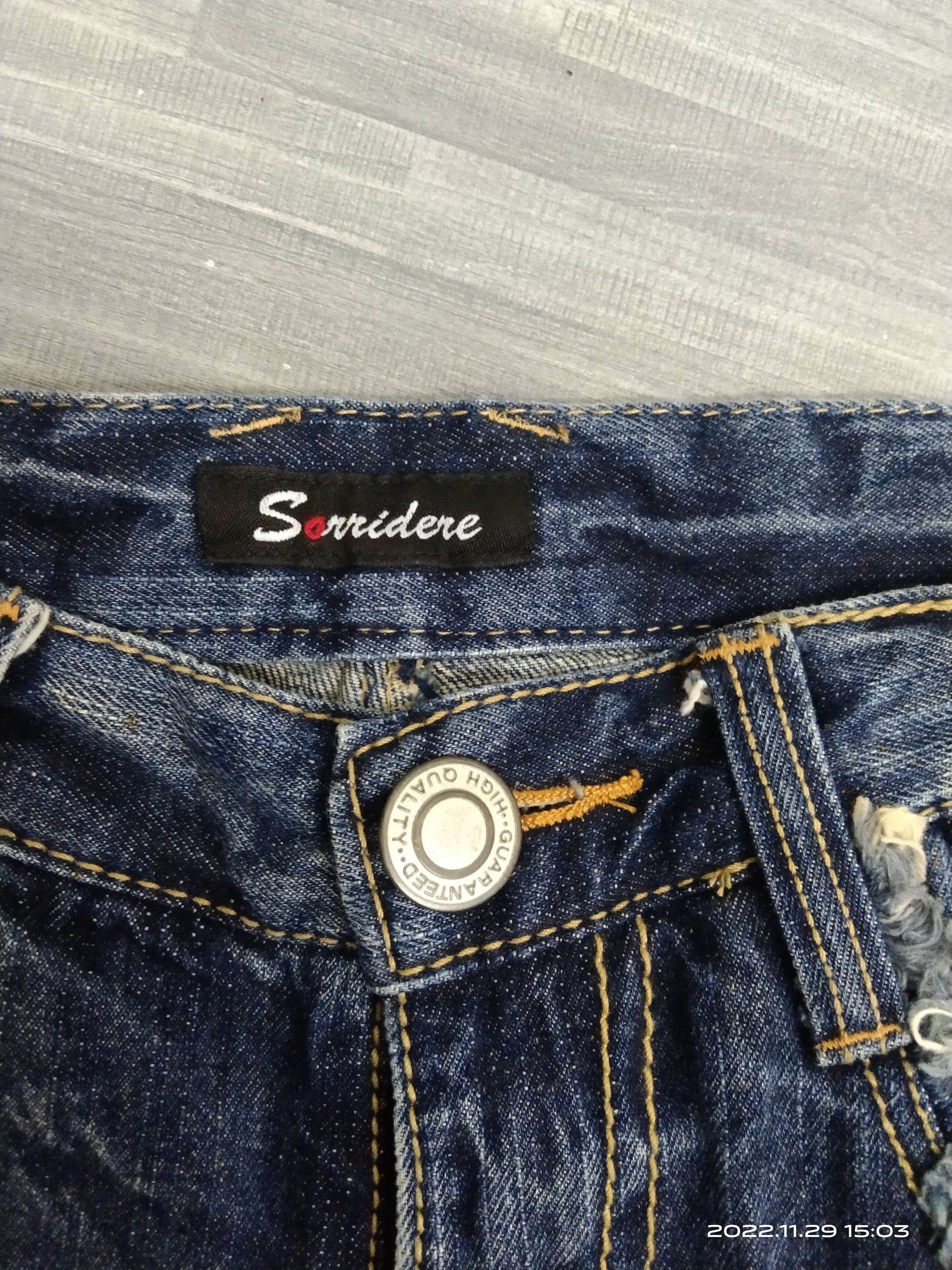 Japanese Brand SUPER SICK WASHED BLUE SORRIDERE DENIM PANTS Size US 30 / EU 46 - 9 Thumbnail