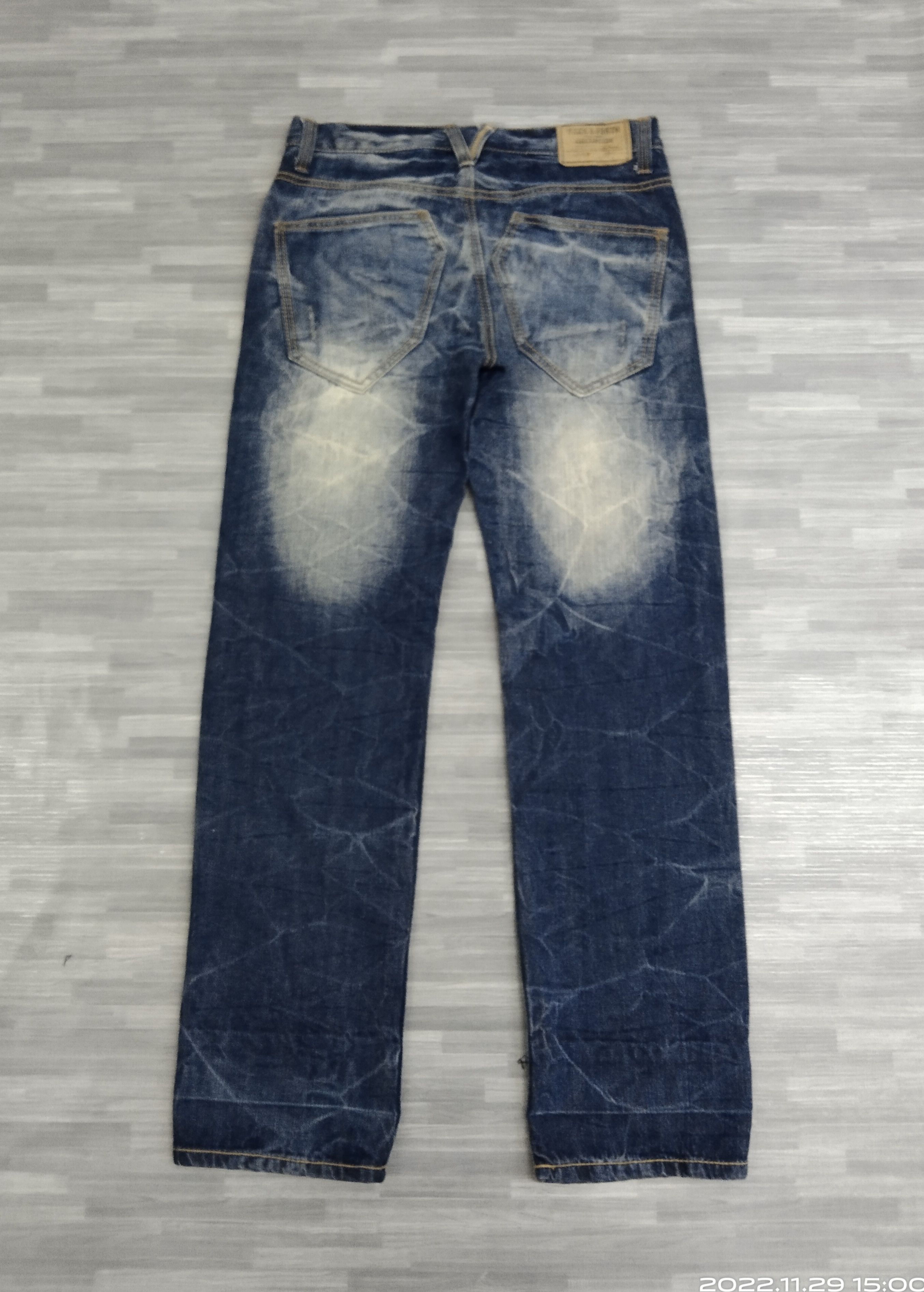 Japanese Brand SUPER SICK WASHED BLUE SORRIDERE DENIM PANTS Size US 30 / EU 46 - 3 Thumbnail