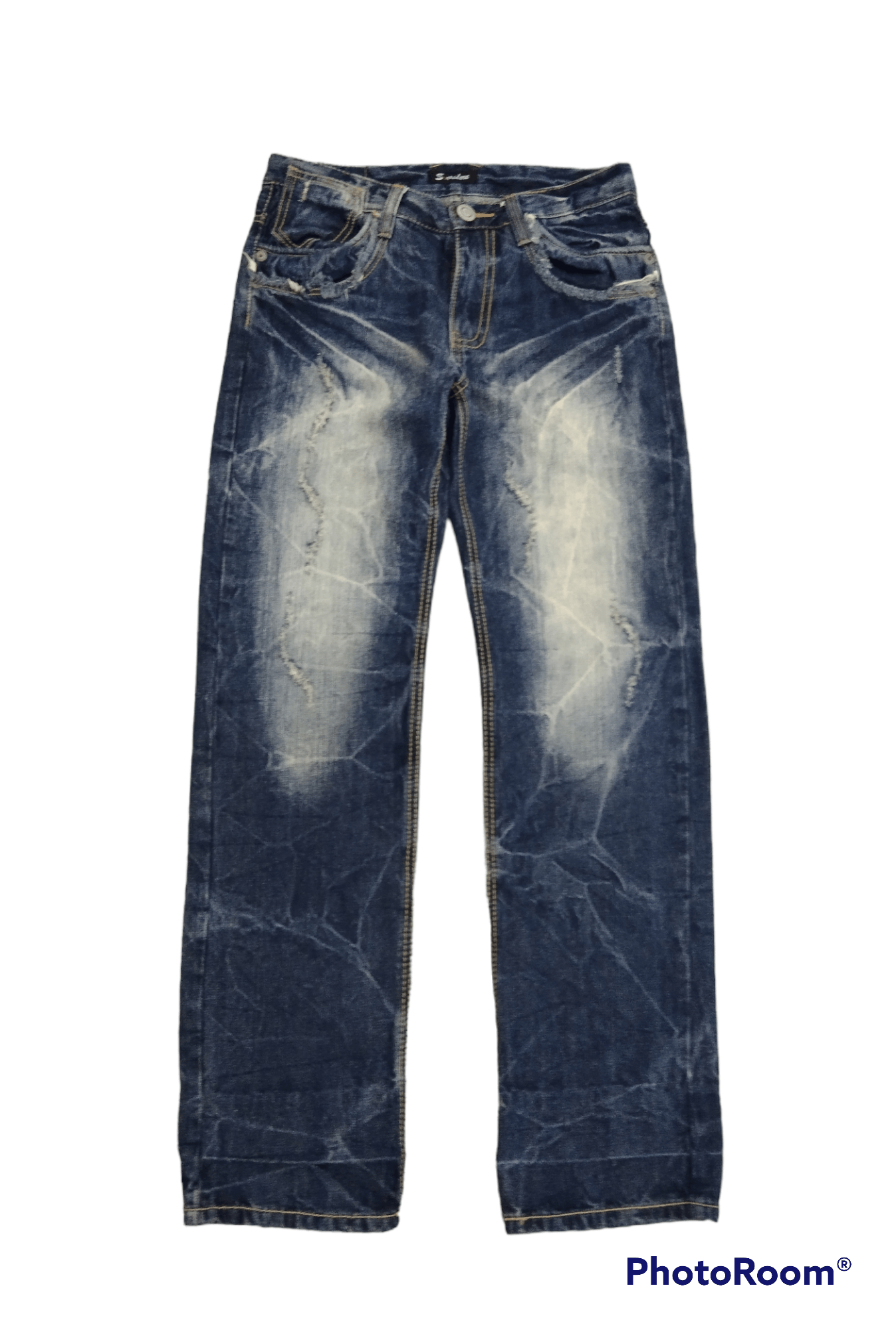 Japanese Brand SUPER SICK WASHED BLUE SORRIDERE DENIM PANTS Size US 30 / EU 46 - 1 Thumbnail