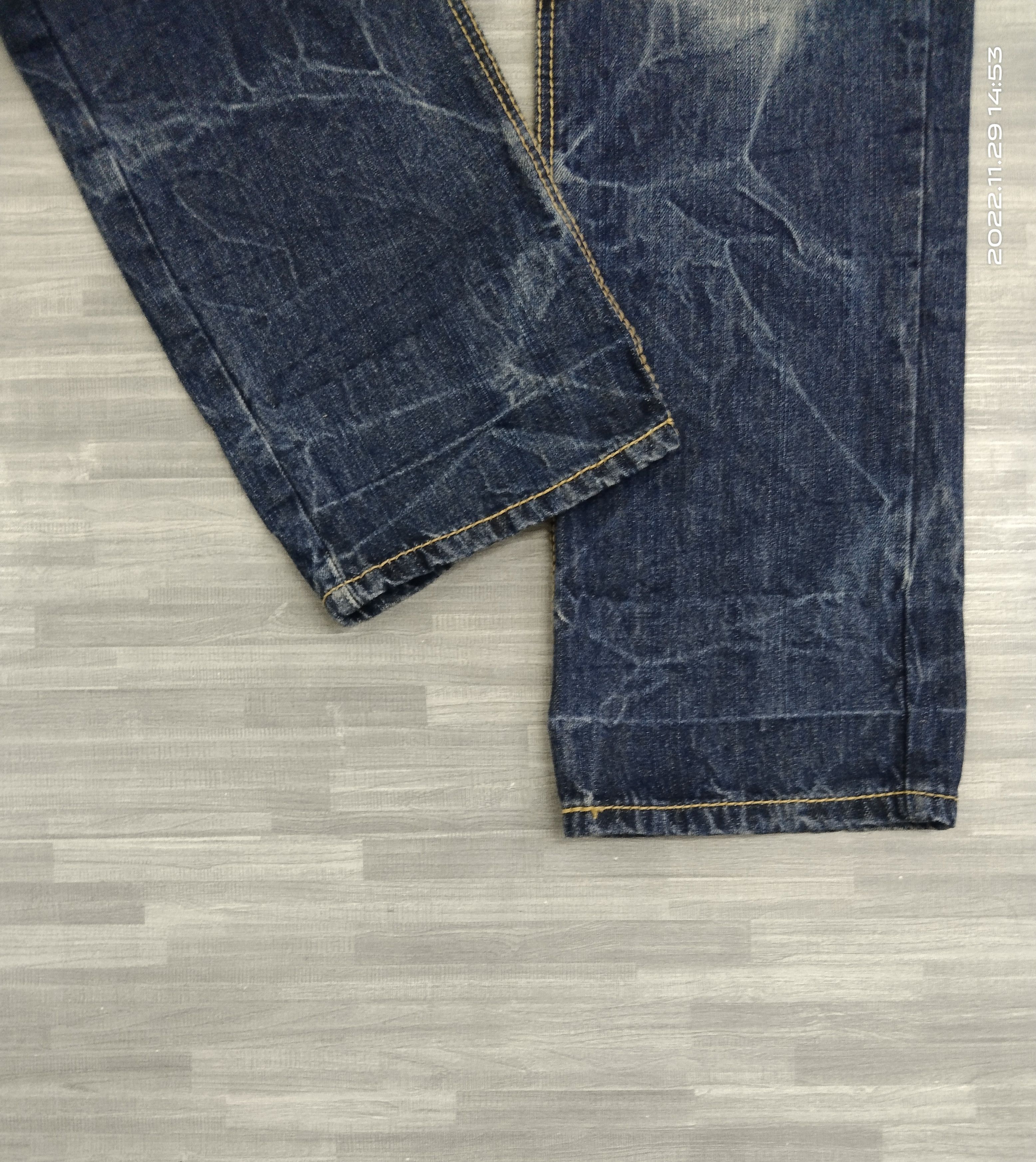 Japanese Brand SUPER SICK WASHED BLUE SORRIDERE DENIM PANTS Size US 30 / EU 46 - 7 Thumbnail