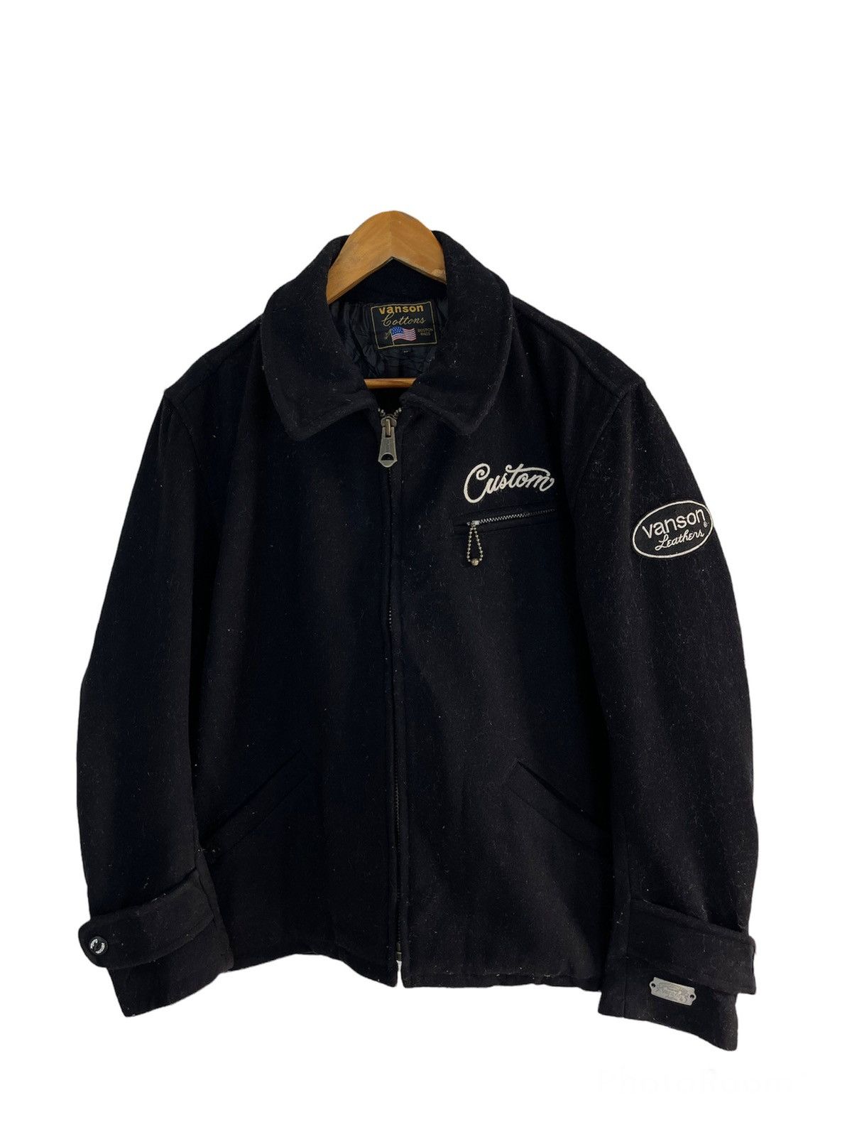 Vanson Leathers 🔥FINAL DROP❌Vintage VANSON MOTORCYCLES BOSTON MASS WOOL Size US XL / EU 56 / 4 - 1 Thumbnail