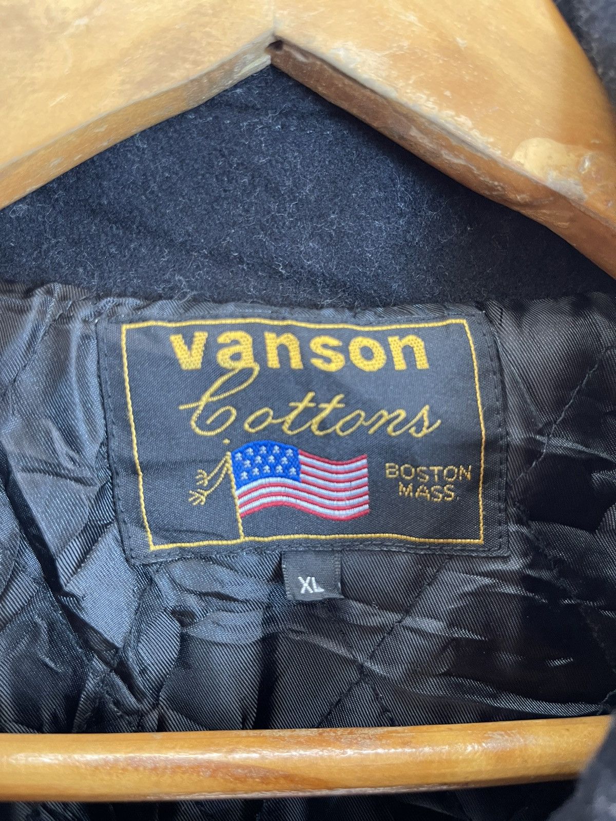 Vanson Leathers 🔥FINAL DROP❌Vintage VANSON MOTORCYCLES BOSTON MASS WOOL Size US XL / EU 56 / 4 - 8 Thumbnail