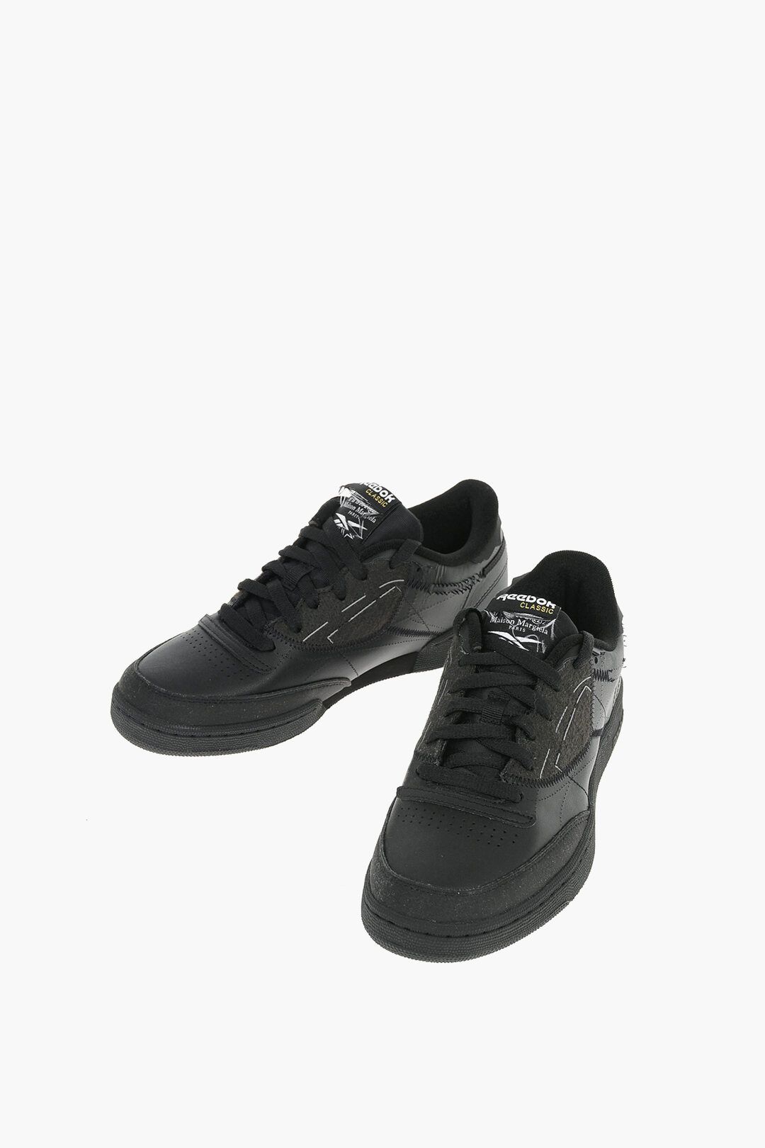 Pre-owned Maison Margiela Og1mm0323 Sneakers In Black & Violet In Black/violet