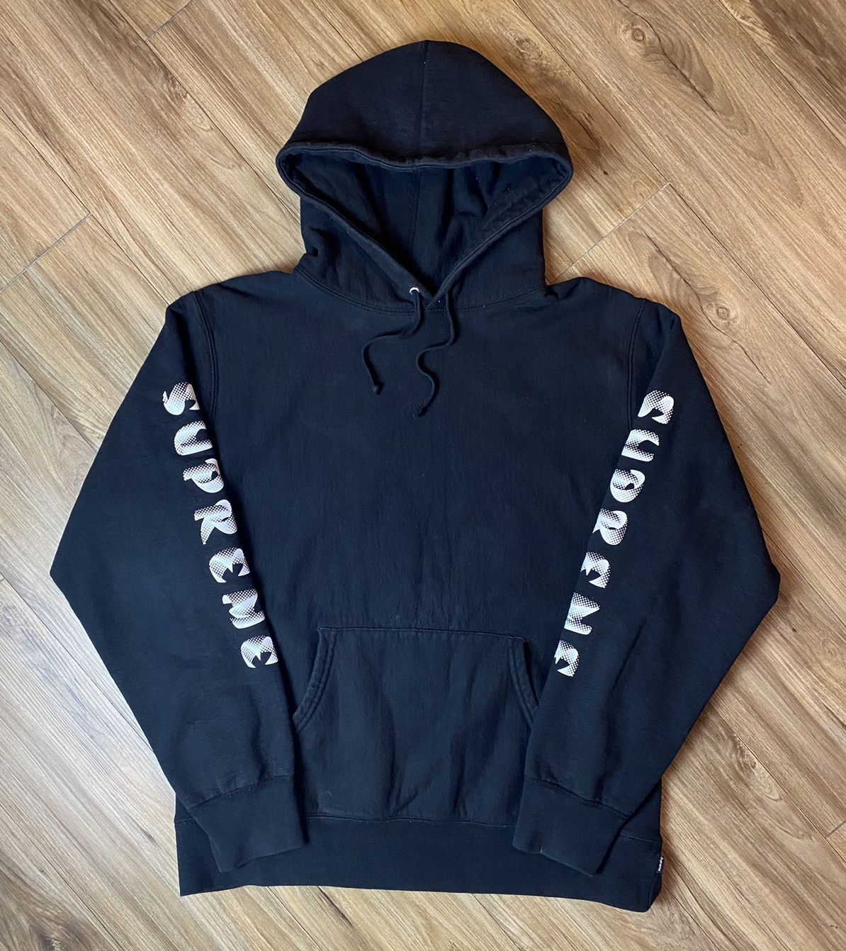 Supreme Supreme Logo Sleeve Hoodie | Grailed