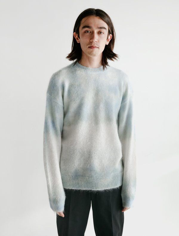 Auralee Super Kid Mohair Knit Pullover - Tie Dye