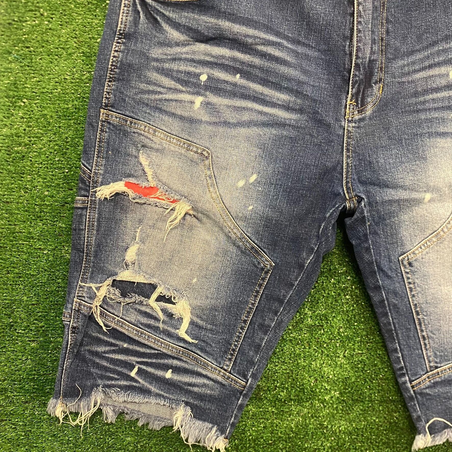 Vintage Distressed Vintage Denim Carpenter Jeans Shorts Size US 42 / EU 58 - 3 Thumbnail