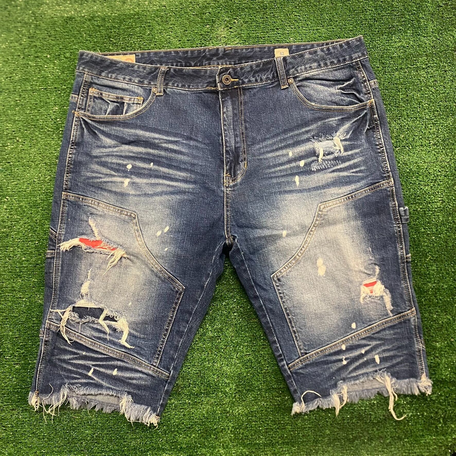Vintage Distressed Vintage Denim Carpenter Jeans Shorts Size US 42 / EU 58 - 1 Preview