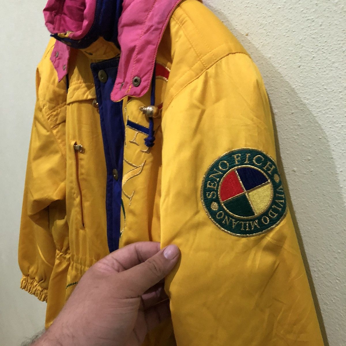 Japanese Brand Seno Fich Vivido Milano Ski Jacket Big Logo Size US L / EU 52-54 / 3 - 5 Thumbnail