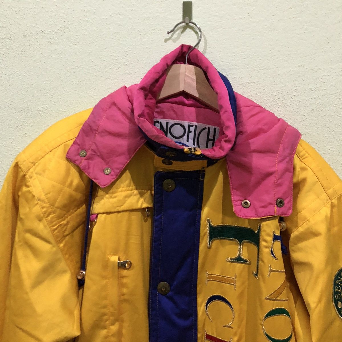 Japanese Brand Seno Fich Vivido Milano Ski Jacket Big Logo Size US L / EU 52-54 / 3 - 8 Thumbnail
