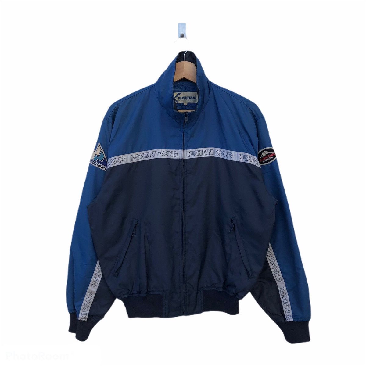 Japanese Brand KUSHITANI STRIPE ZIPPER JACKET SPORTS Size US L / EU 52-54 / 3 - 2 Thumbnail