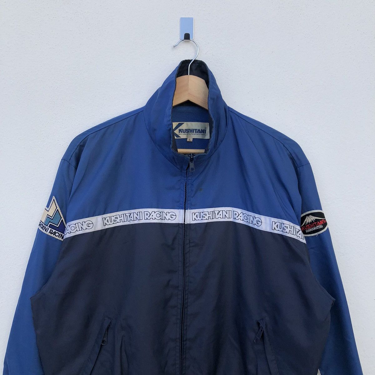Japanese Brand KUSHITANI STRIPE ZIPPER JACKET SPORTS Size US L / EU 52-54 / 3 - 4 Thumbnail