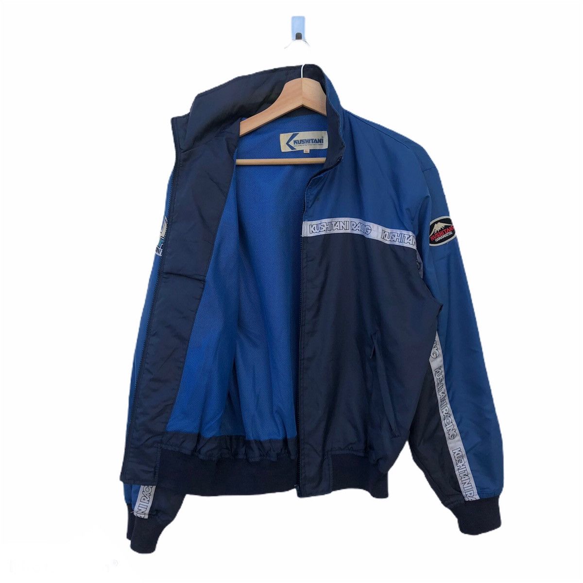Japanese Brand KUSHITANI STRIPE ZIPPER JACKET SPORTS Size US L / EU 52-54 / 3 - 1 Thumbnail