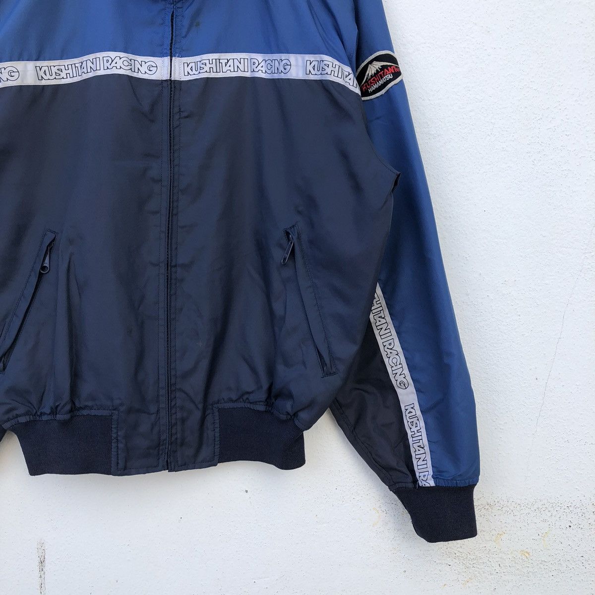 Japanese Brand KUSHITANI STRIPE ZIPPER JACKET SPORTS Size US L / EU 52-54 / 3 - 9 Thumbnail