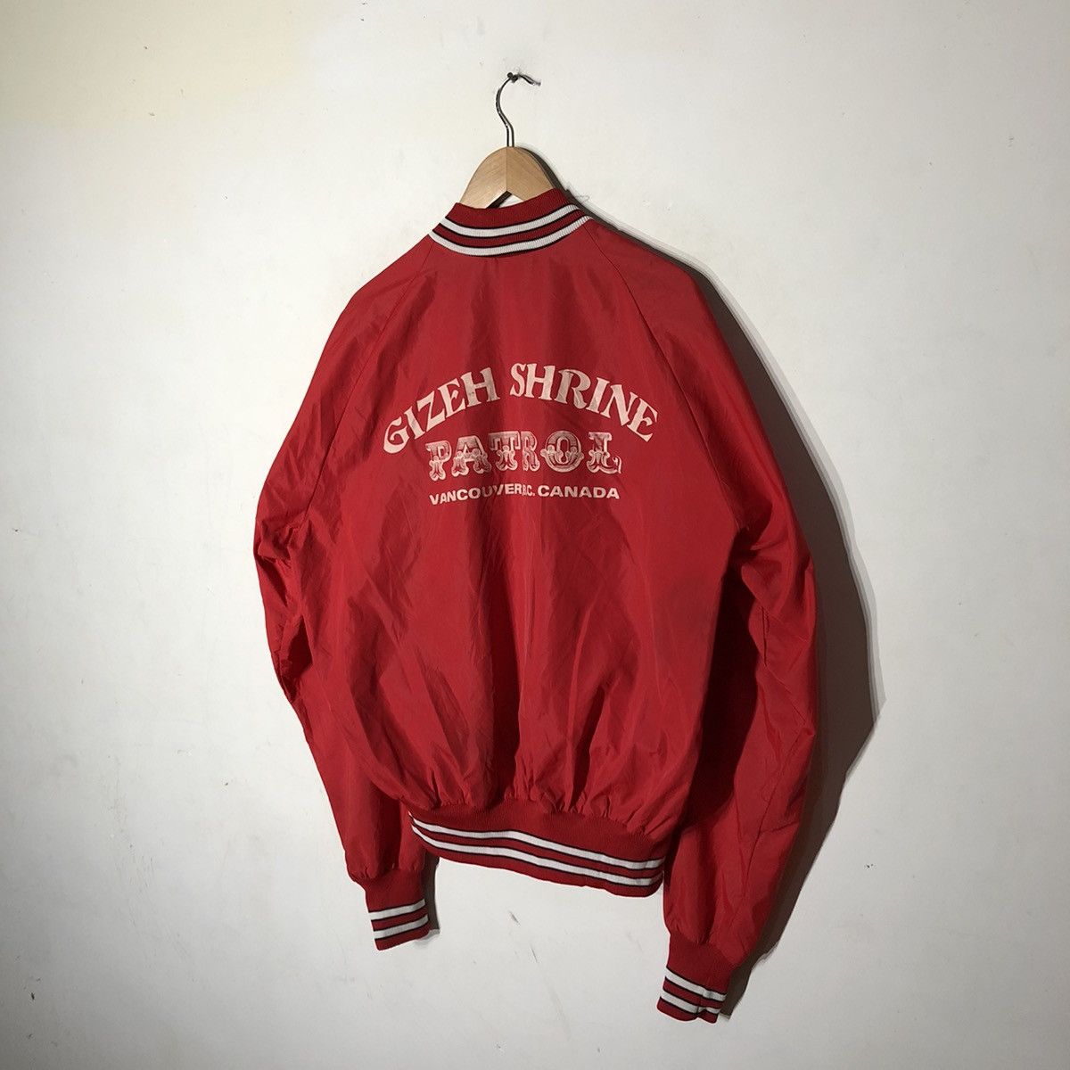 Vintage Gizeh Shrine Patrol Big Logo Bomber Jacket Kanye Style Size US M / EU 48-50 / 2 - 2 Thumbnail