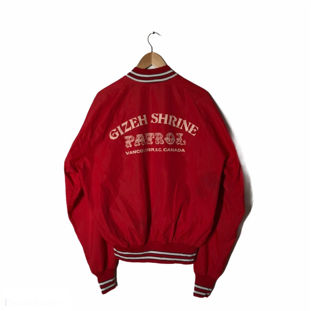 Vintage Gizeh Shrine Patrol Big Logo Bomber Jacket Kanye Style Size US M / EU 48-50 / 2 - 1 Thumbnail