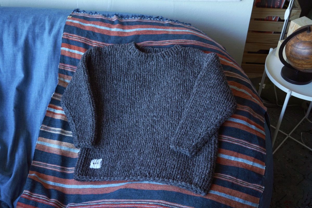 image of Wtaps Armor Sweater Wool in Grey, Men's (Size Medium)