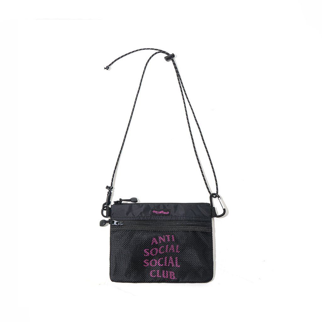 Anti Social Social Club DS FW20 ASSC Pink Logo My Bad Black bag in hand Supreme Size ONE SIZE - 6 Thumbnail