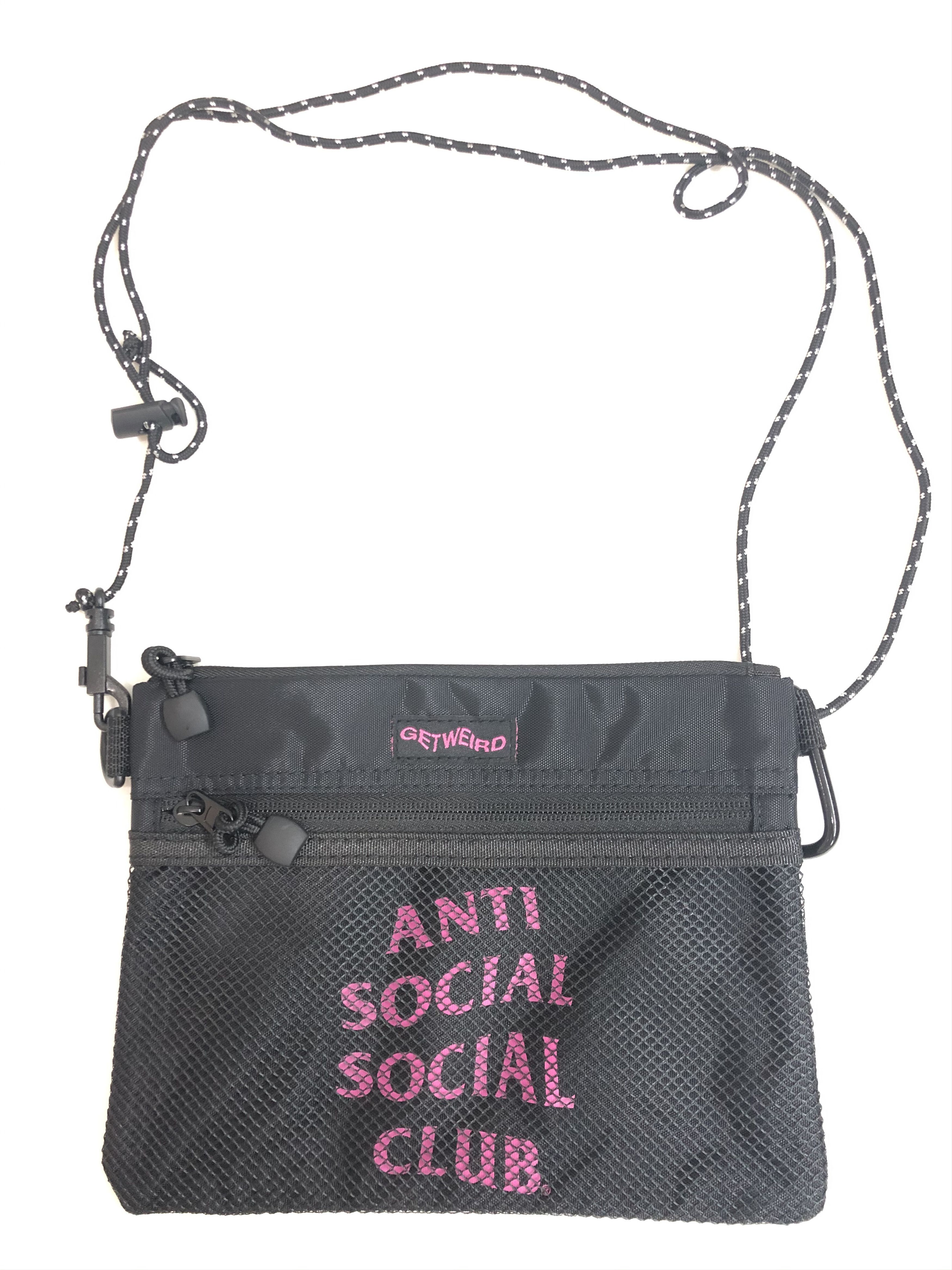 Anti Social Social Club DS FW20 ASSC Pink Logo My Bad Black bag in hand Supreme Size ONE SIZE - 9 Thumbnail
