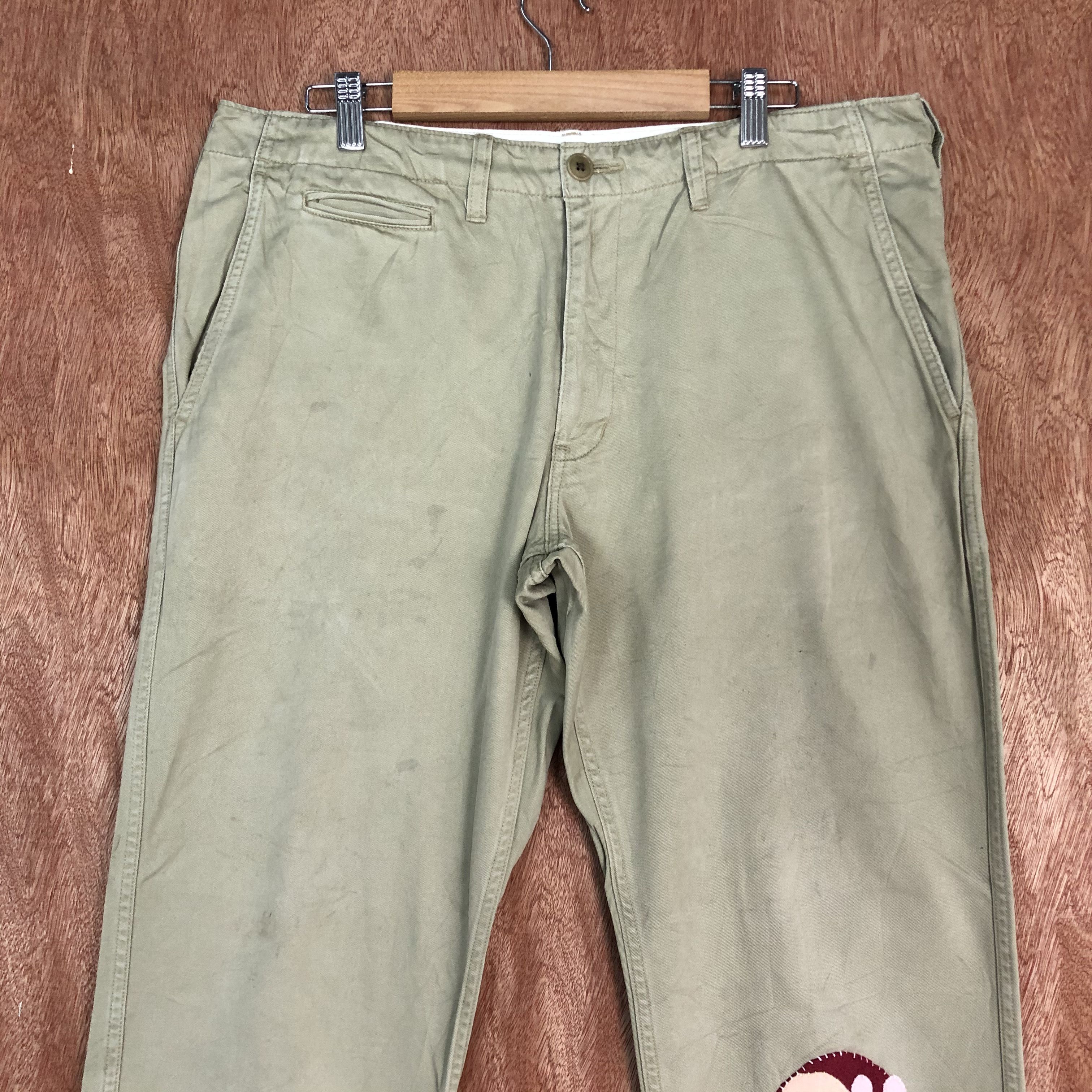 Designer × Japanese Brand × Uniqlo UNIQLO Vintage 90s Rare Patchwork Casual Trouser Slack Pant Size US 34 / EU 50 - 2 Thumbnail