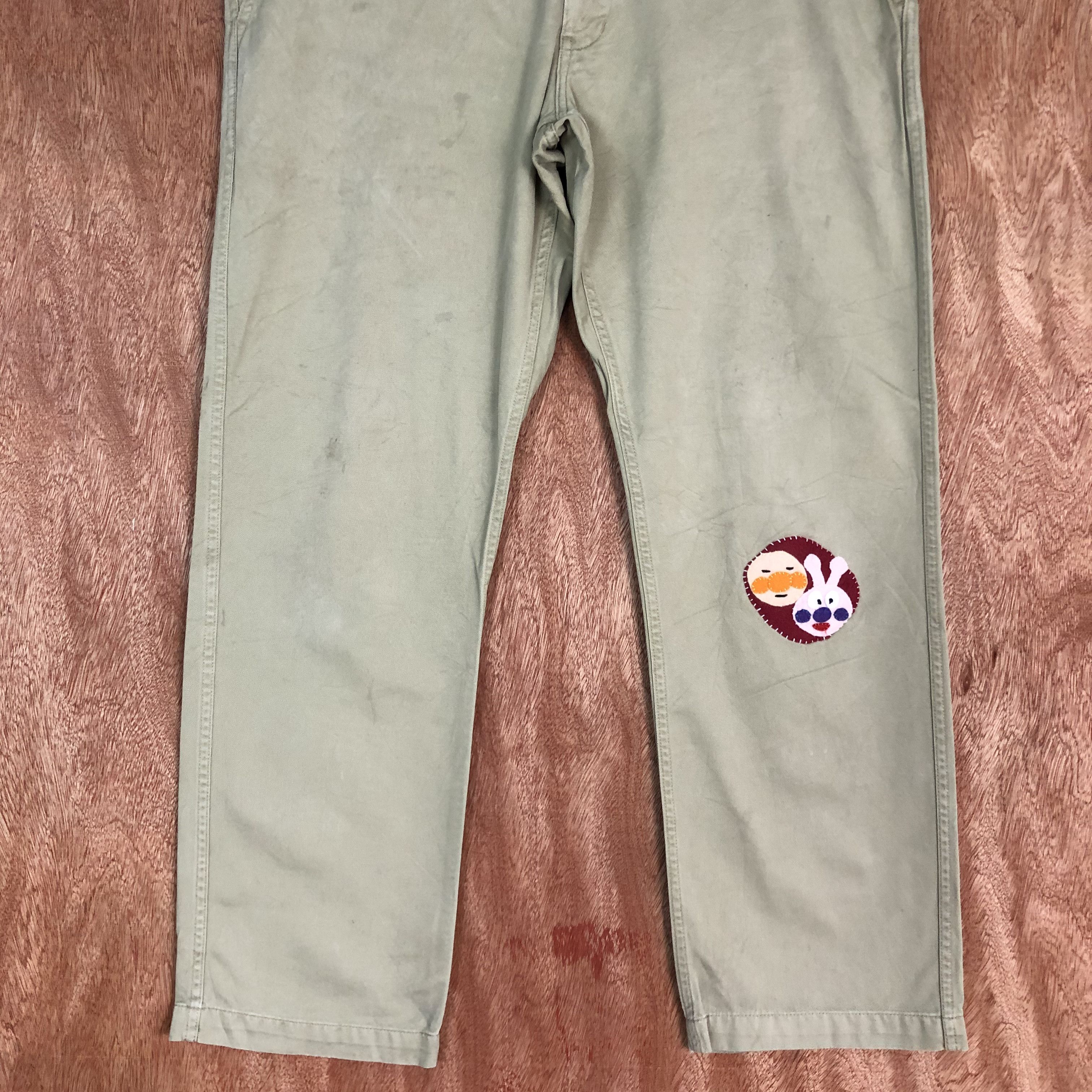 Designer × Japanese Brand × Uniqlo UNIQLO Vintage 90s Rare Patchwork Casual Trouser Slack Pant Size US 34 / EU 50 - 3 Thumbnail