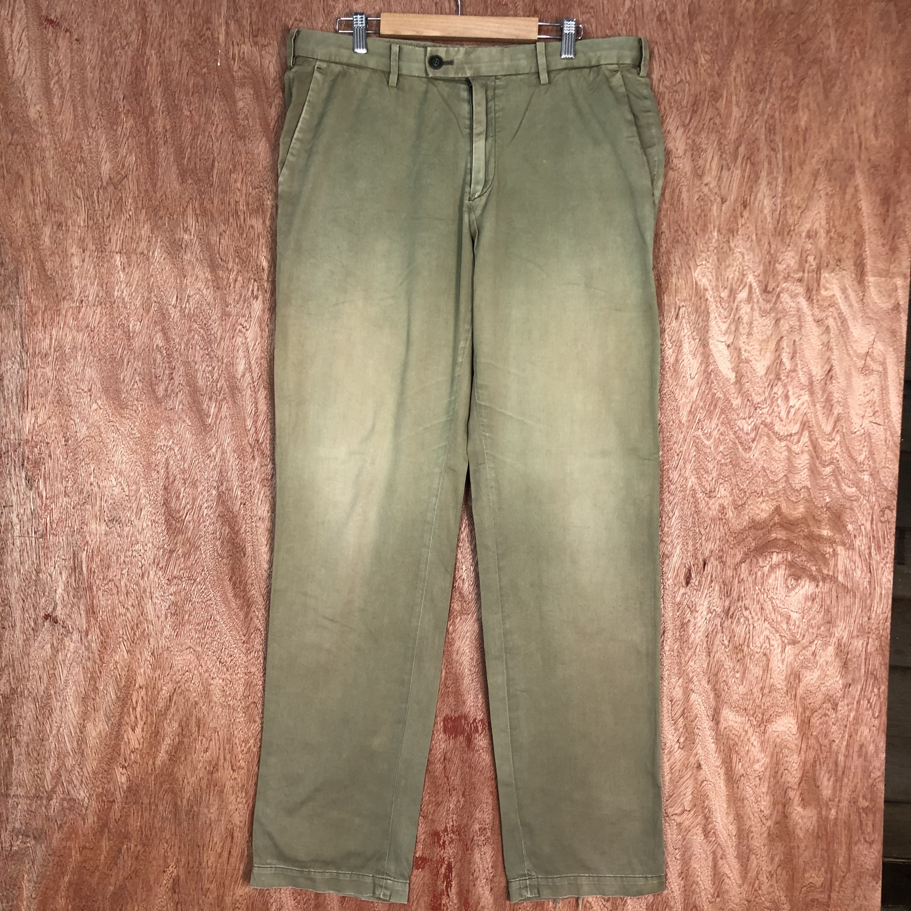 Japanese Brand × Uniqlo UNIQLO Vintage 90s Faded Design Casual Trouser Slack Pant Size US 33 - 1 Thumbnail
