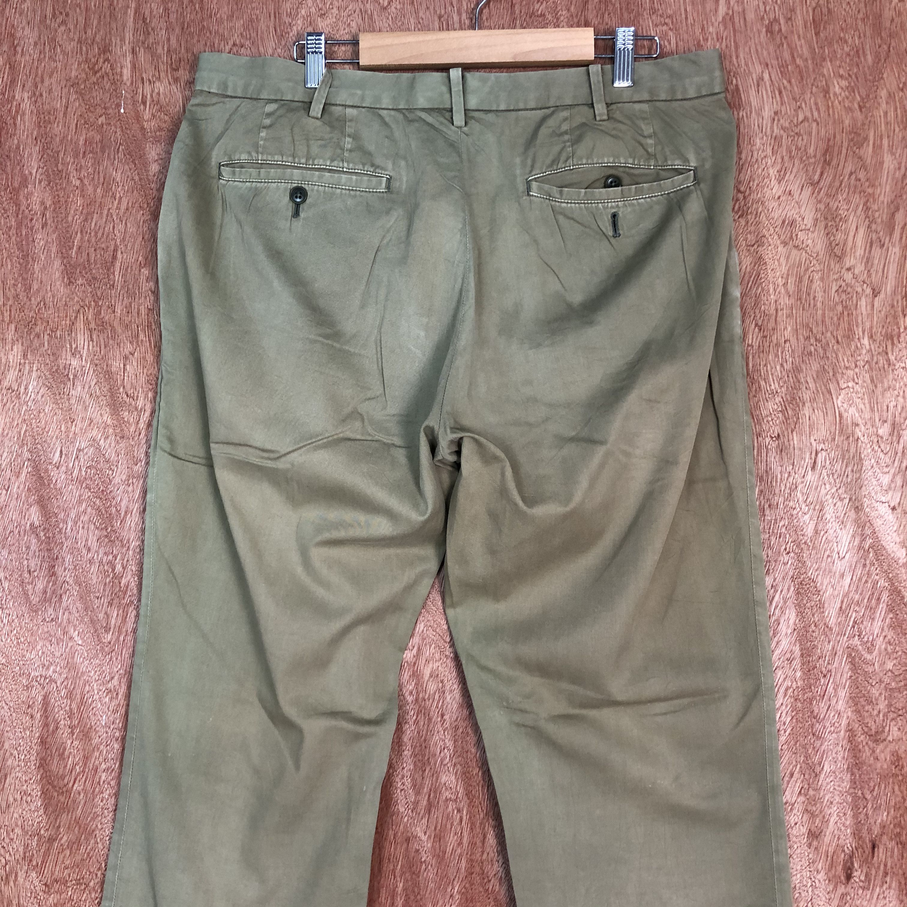 Japanese Brand × Uniqlo UNIQLO Vintage 90s Faded Design Casual Trouser Slack Pant Size US 33 - 5 Thumbnail