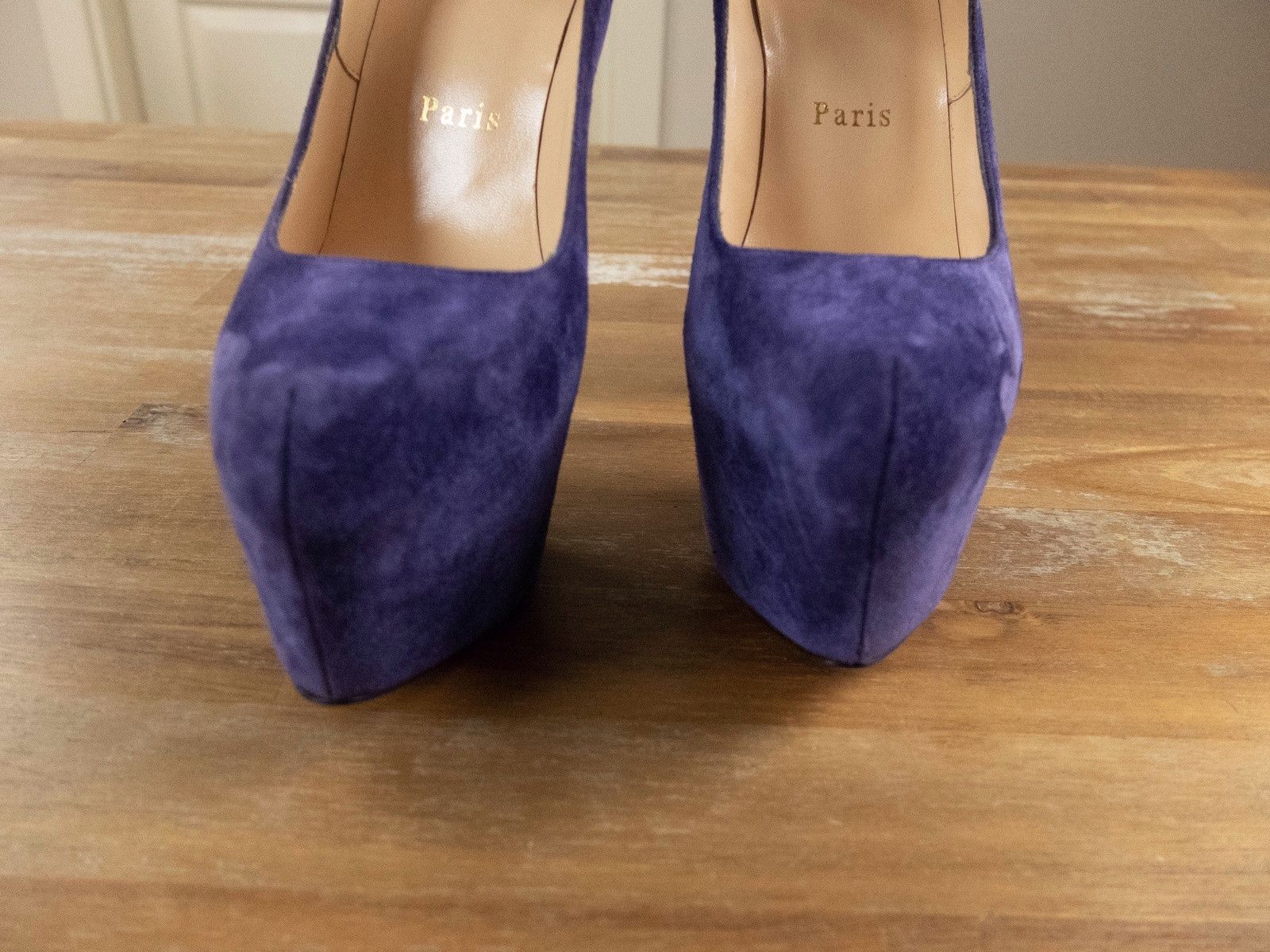 Christian Louboutin CHRISTIAN LOUBOUTIN Lady Daf iris blue purple suede pumps Size US 6 / IT 36 - 3 Thumbnail