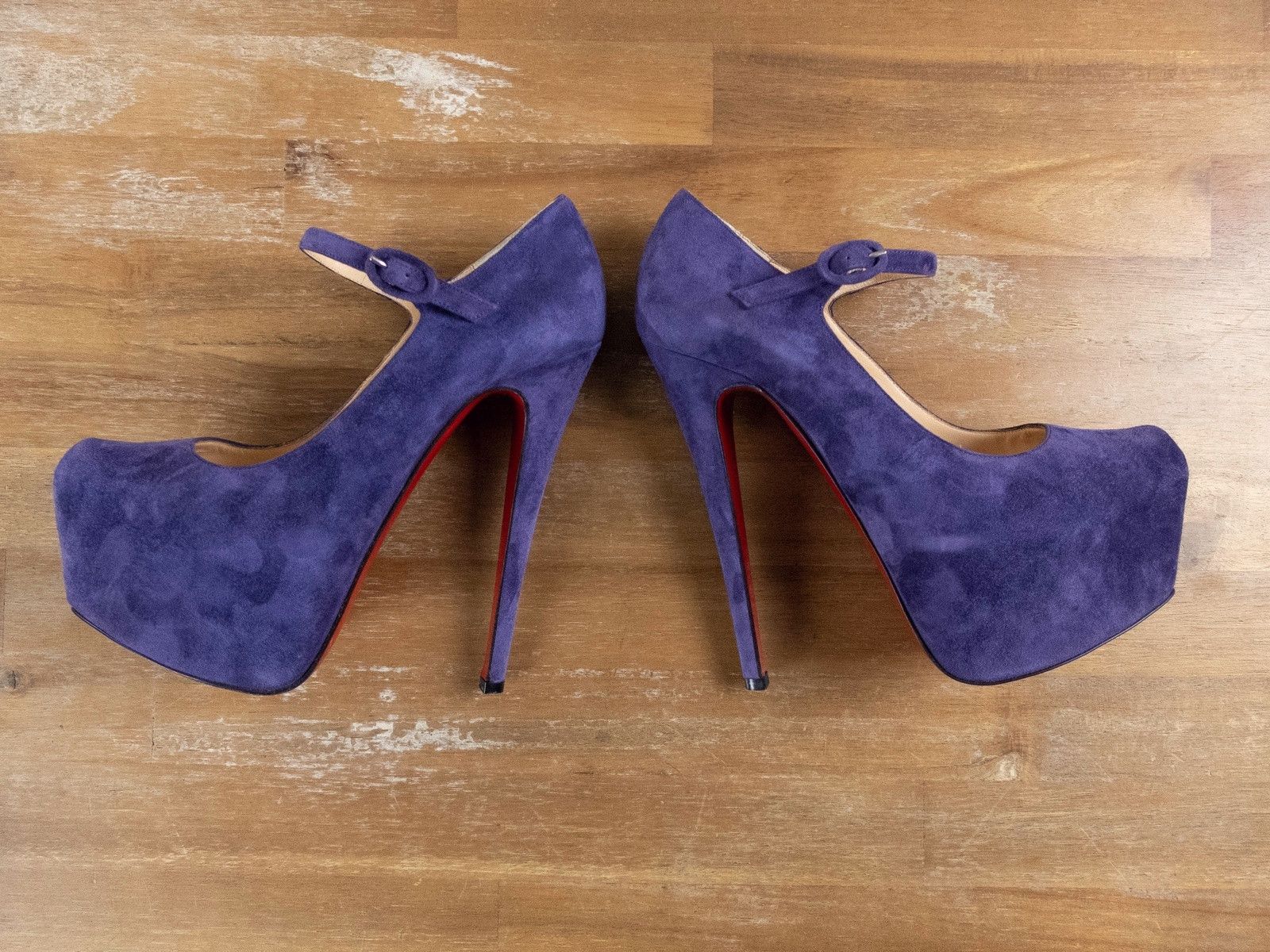 Christian Louboutin CHRISTIAN LOUBOUTIN Lady Daf iris blue purple suede pumps Size US 6 / IT 36 - 5 Thumbnail