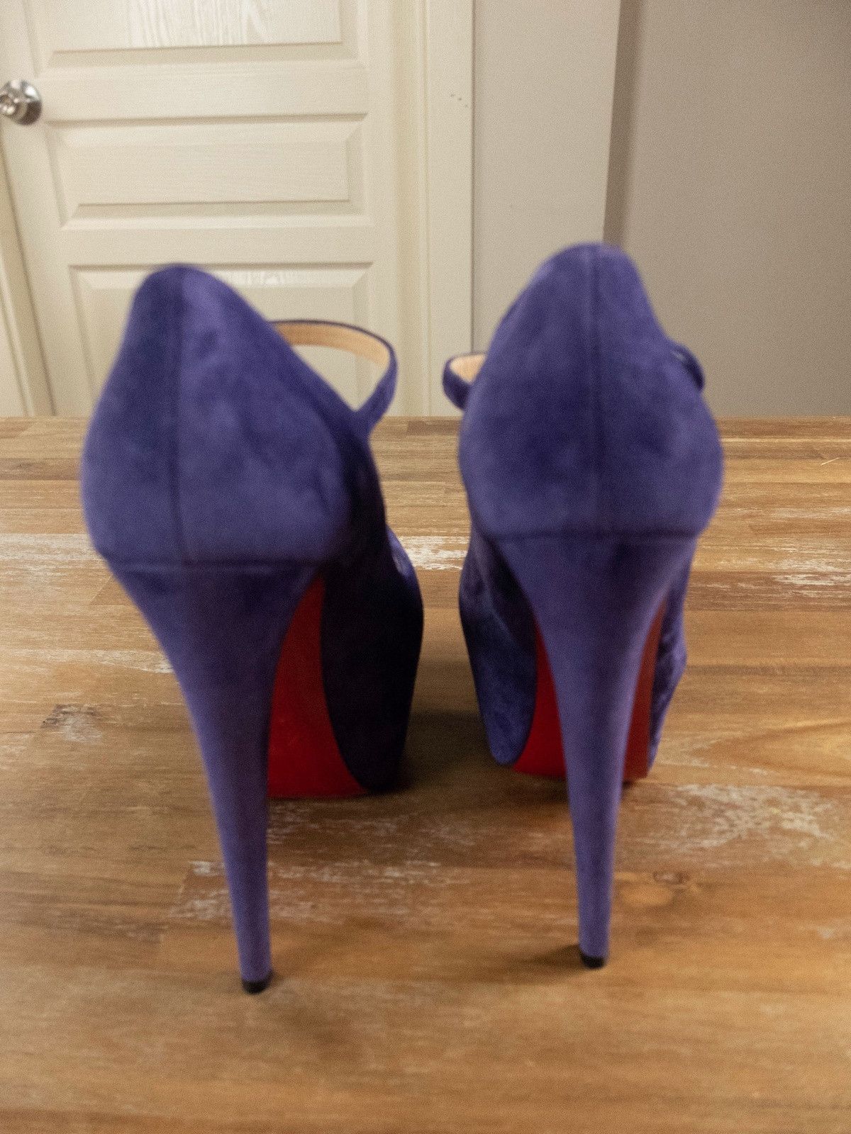 Christian Louboutin CHRISTIAN LOUBOUTIN Lady Daf iris blue purple suede pumps Size US 6 / IT 36 - 4 Thumbnail