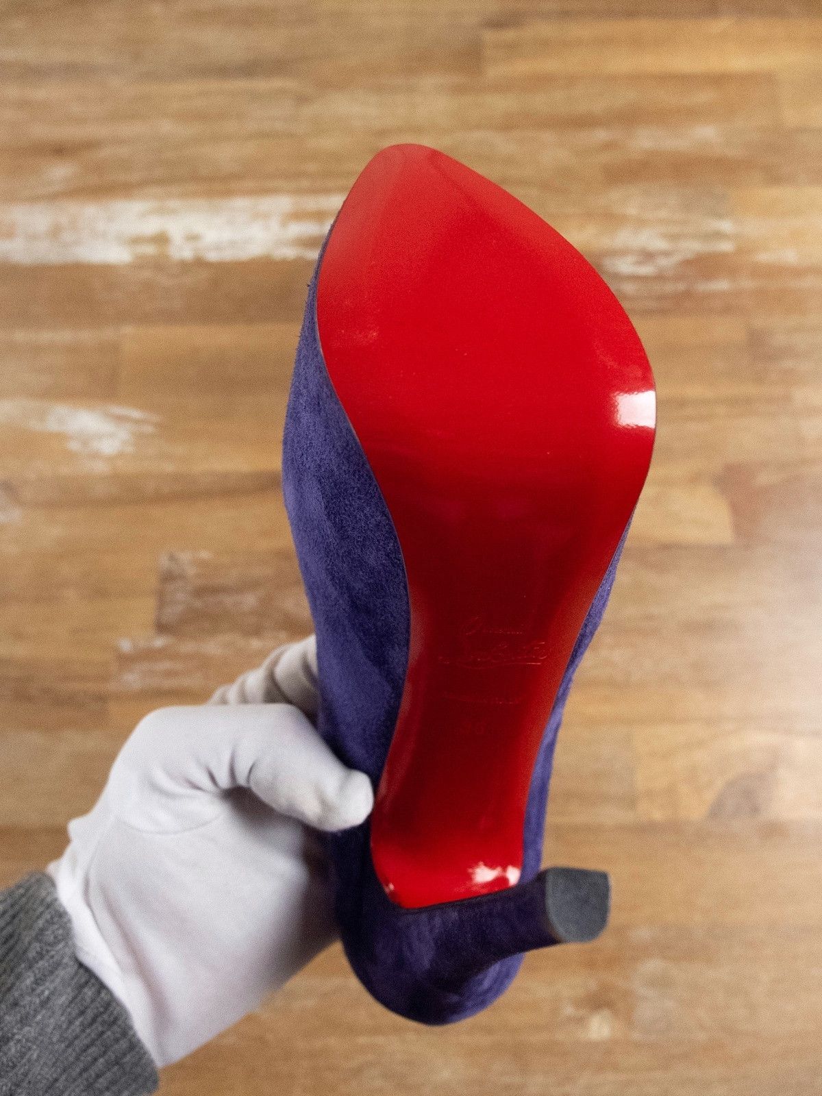 Christian Louboutin CHRISTIAN LOUBOUTIN Lady Daf iris blue purple suede pumps Size US 6 / IT 36 - 7 Thumbnail