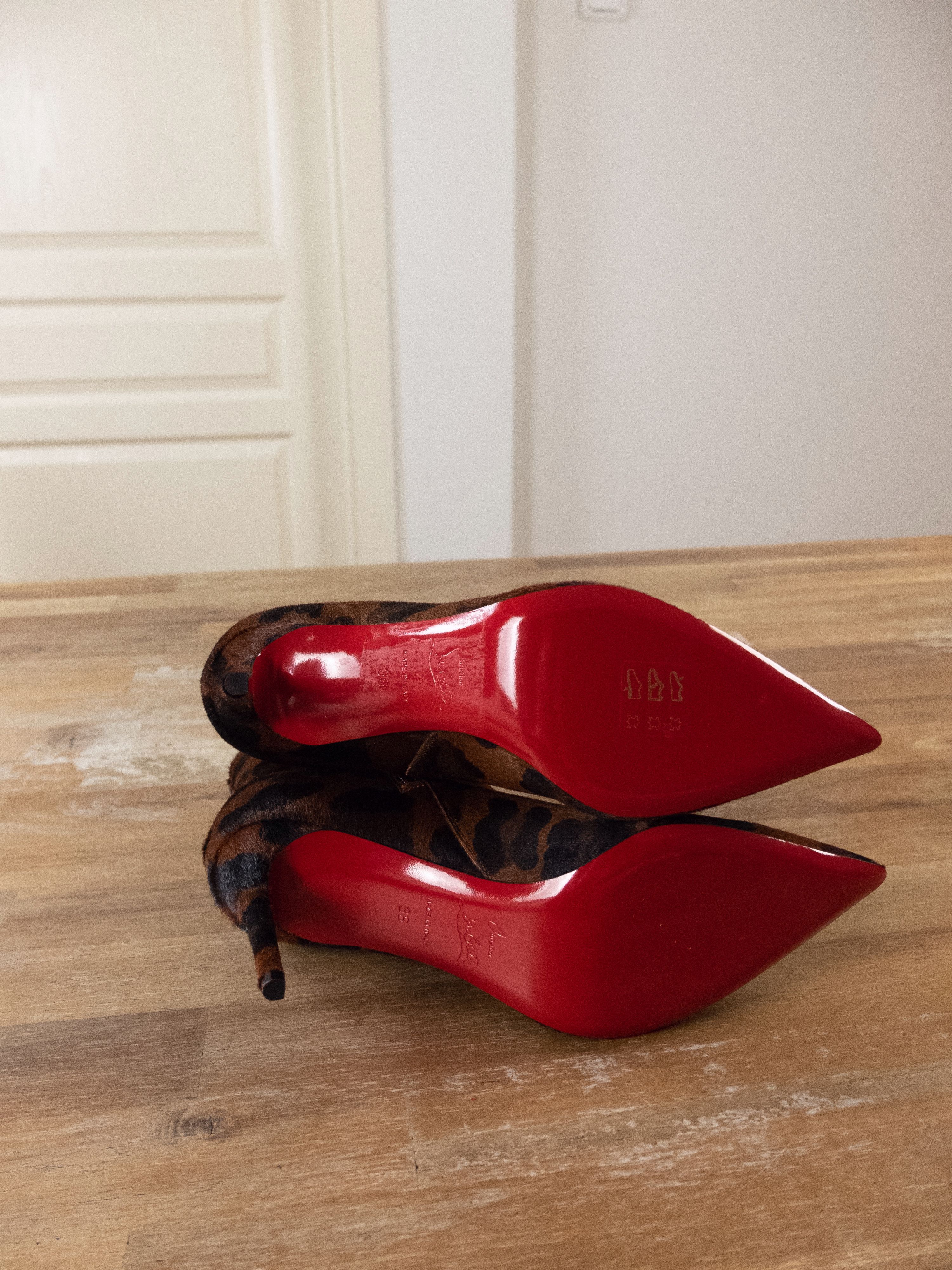 Christian Louboutin CHRISTIAN LOUBOUTIN So Kate Booty pony hair leopard boots 36 Size US 6 / IT 36 - 8 Thumbnail