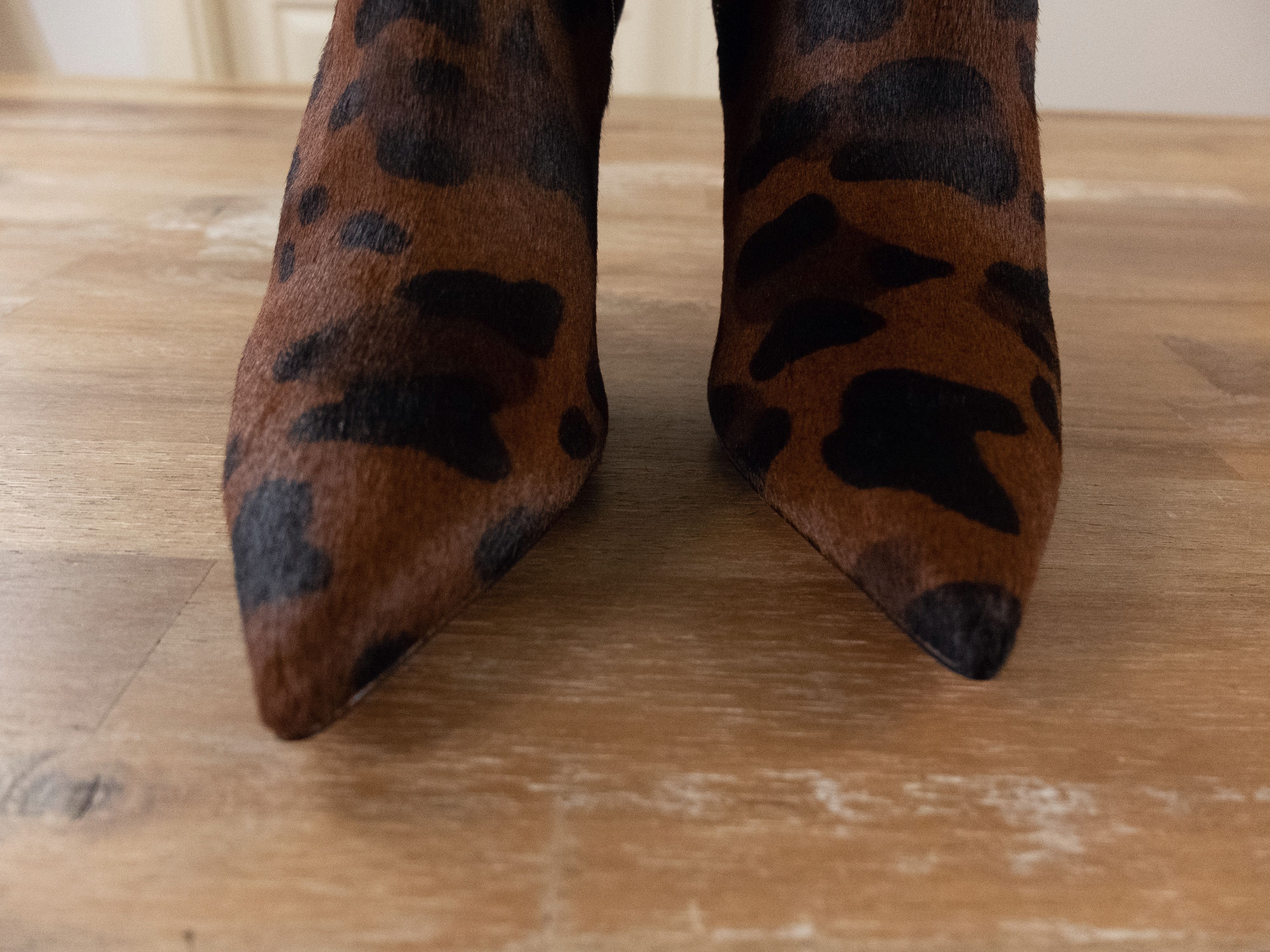 Christian Louboutin CHRISTIAN LOUBOUTIN So Kate Booty pony hair leopard boots 36 Size US 6 / IT 36 - 3 Thumbnail
