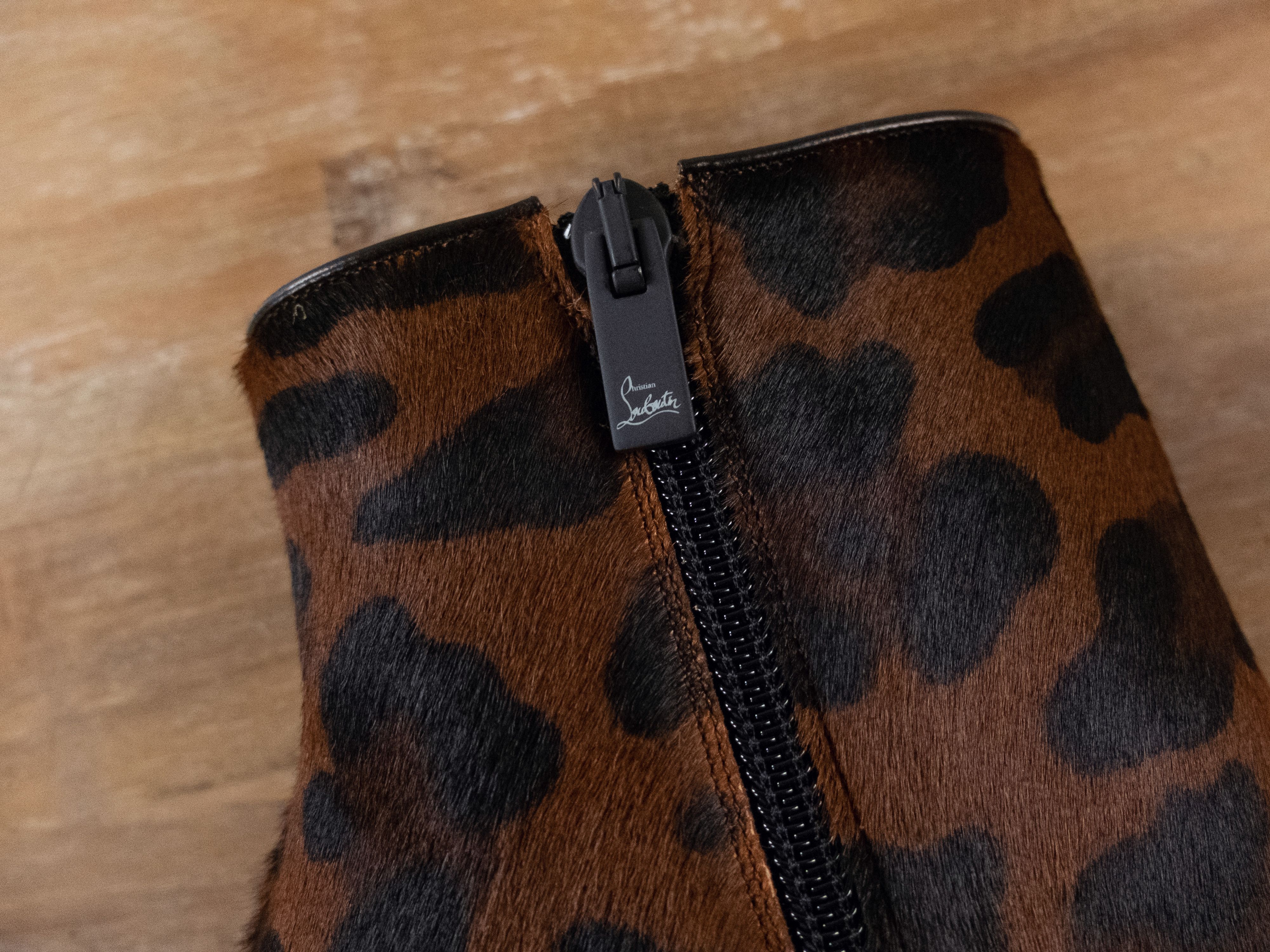 Christian Louboutin CHRISTIAN LOUBOUTIN So Kate Booty pony hair leopard boots 36 Size US 6 / IT 36 - 6 Thumbnail
