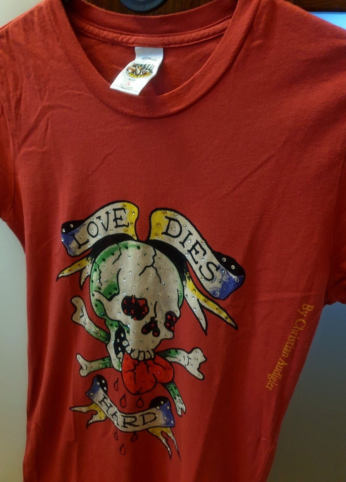 Ed Hardy Ed Hardy Glitter Logo Spellout Skull Mini Dress S Size S / US 4 / IT 40 - 2 Thumbnail