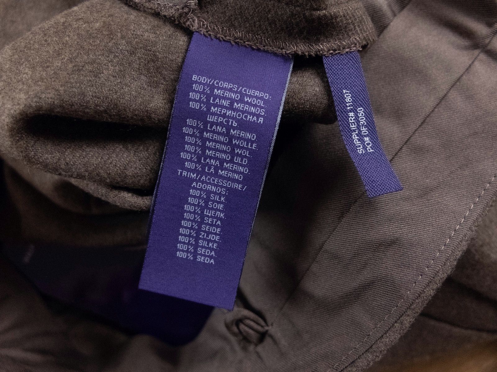 Ralph Lauren RALPH LAUREN PURPLE LABEL brown flannel wool pants trousers Size 28" / US 6 / IT 42 - 7 Thumbnail