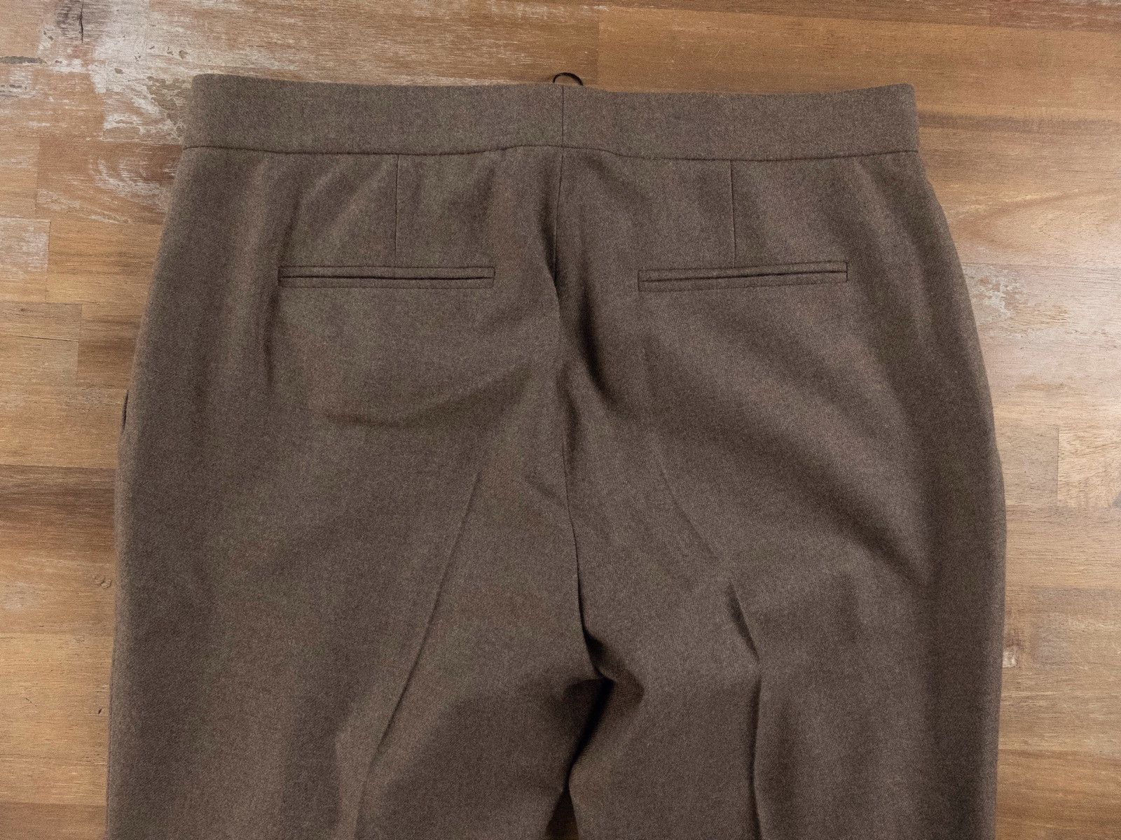 Ralph Lauren RALPH LAUREN PURPLE LABEL brown flannel wool pants trousers Size 28" / US 6 / IT 42 - 8 Thumbnail
