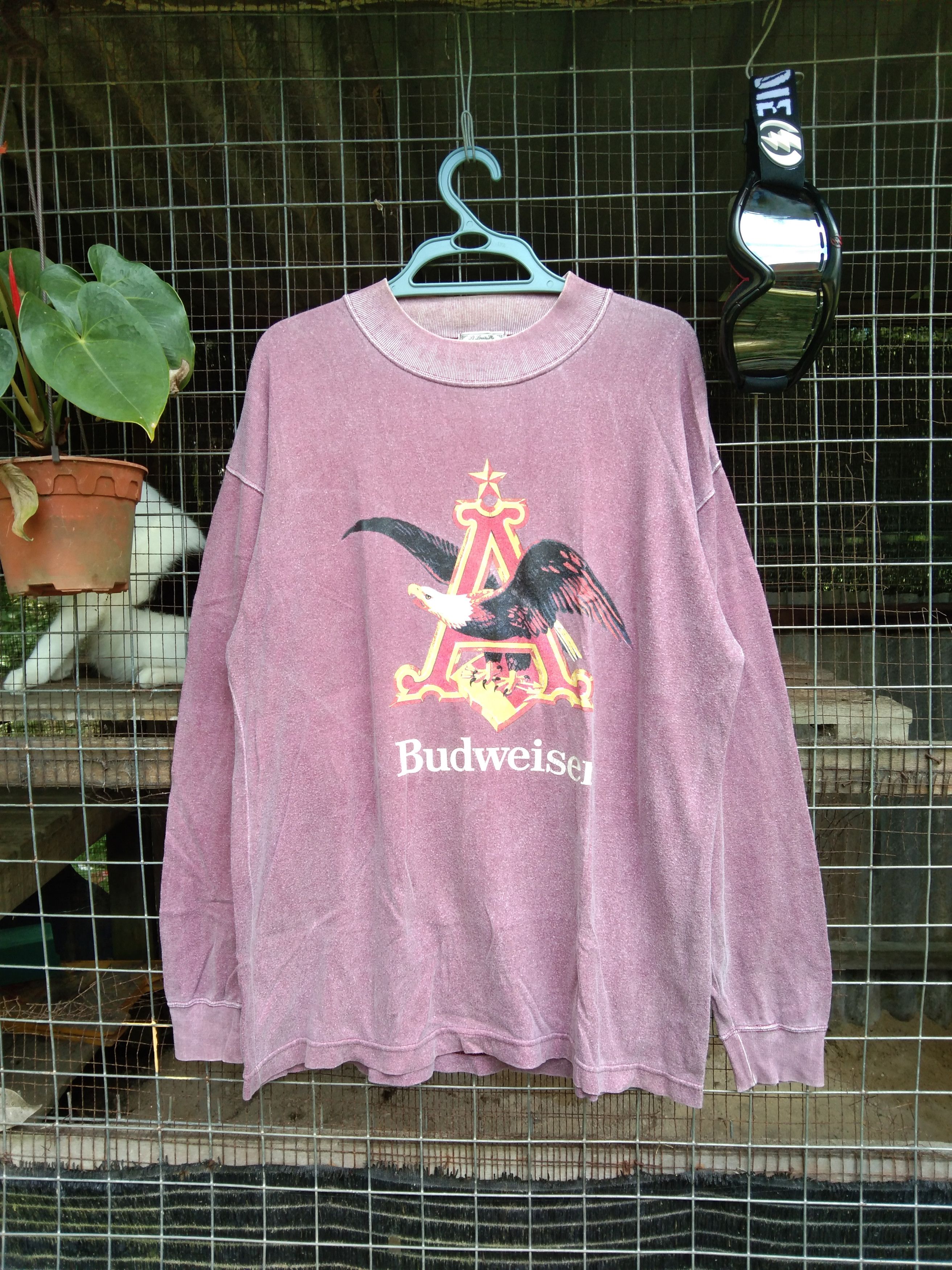 Budweiser × Vintage VTG BUDWEISER CREWNECK MADE IN JAPAN Size US L / EU 52-54 / 3 - 2 Thumbnail