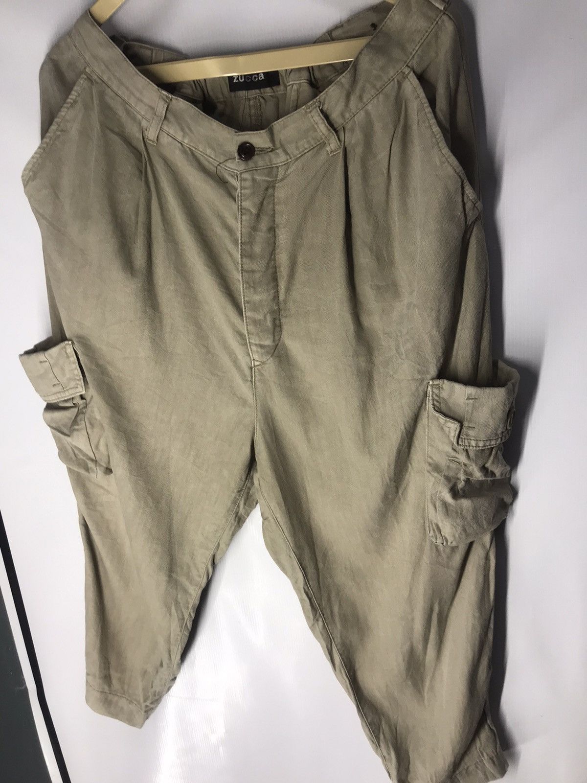 CABANE de ZUCCa × Issey Miyake Zucca side cargo pocket relaxed pants waist 30-32 Size US 32 / EU 48 - 11 Thumbnail