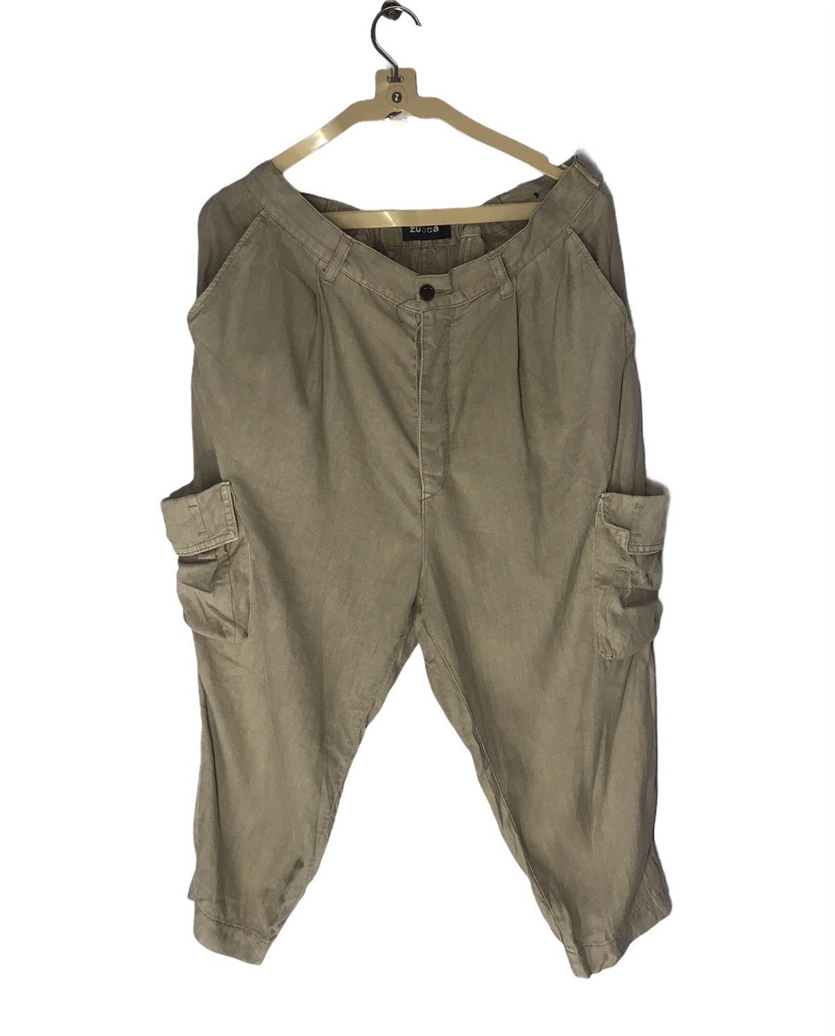 CABANE de ZUCCa × Issey Miyake Zucca side cargo pocket relaxed pants waist 30-32 Size US 32 / EU 48 - 2 Thumbnail