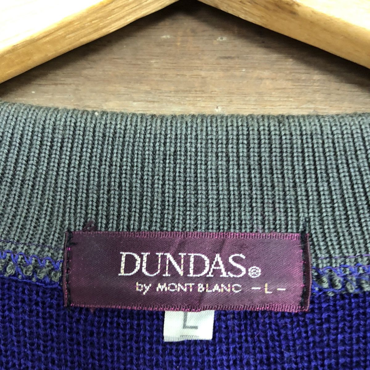 Montblanc Dundas vintage Purple Knit Button Up Shirt #5520 Size US M / EU 48-50 / 2 - 11 Thumbnail