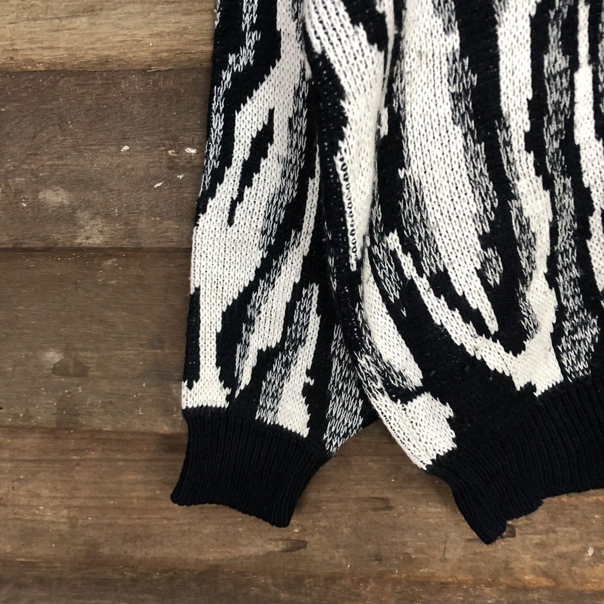 Homespun Knitwear Meteorite tiger stripe vintage Grey Knitwear #5525 Size US M / EU 48-50 / 2 - 6 Thumbnail