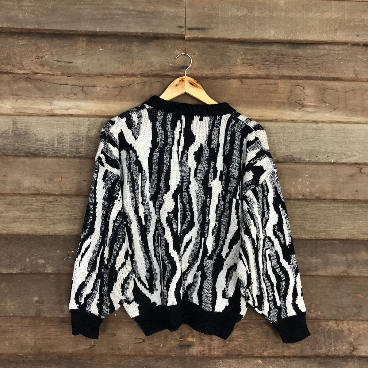 Homespun Knitwear Meteorite tiger stripe vintage Grey Knitwear #5525 Size US M / EU 48-50 / 2 - 12 Thumbnail