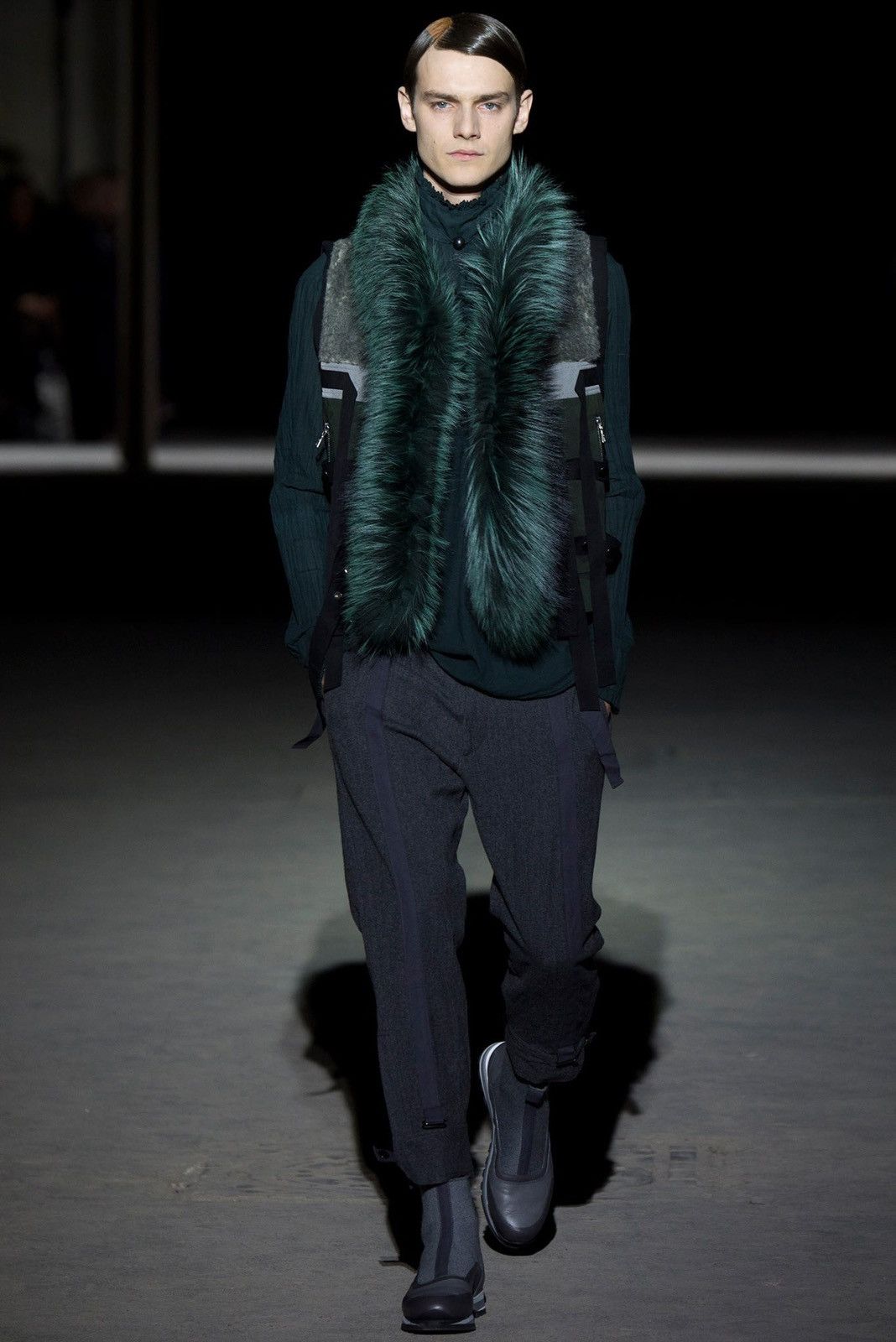 Dries Van Noten FW14 Sample Fur-Trim Bondage Vest Size US M / EU 48-50 / 2 - 5 Thumbnail