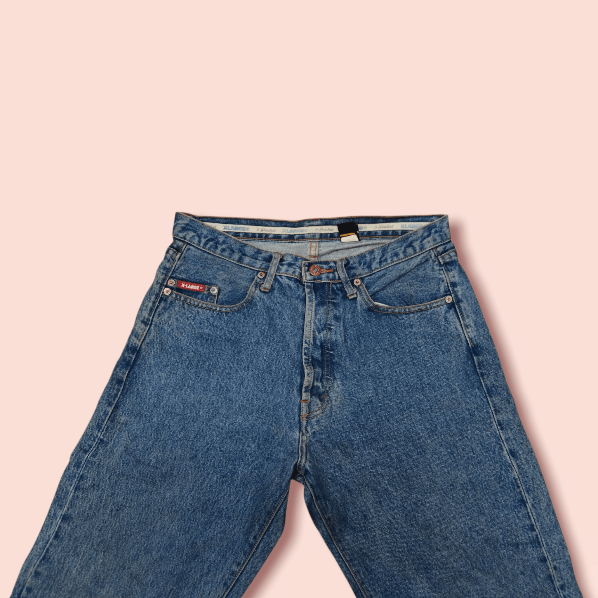 Vintage × Xlarge VINTAGE X-LARGE BUTTON FLY BAGGY JEANS Size US 31 - 4 Thumbnail