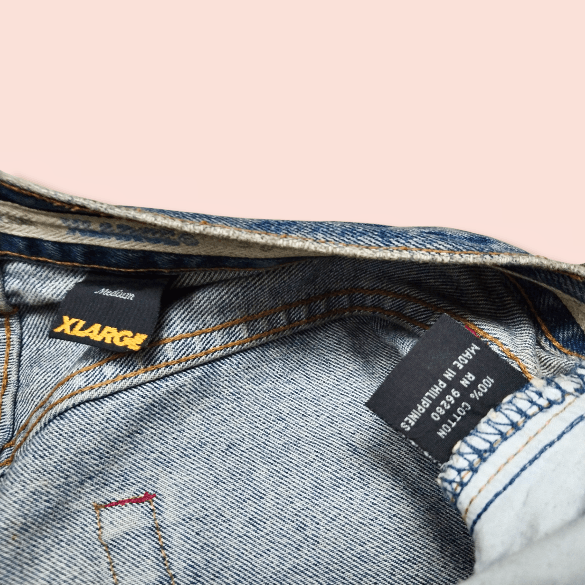 Vintage × Xlarge VINTAGE X-LARGE BUTTON FLY BAGGY JEANS Size US 31 - 10 Thumbnail