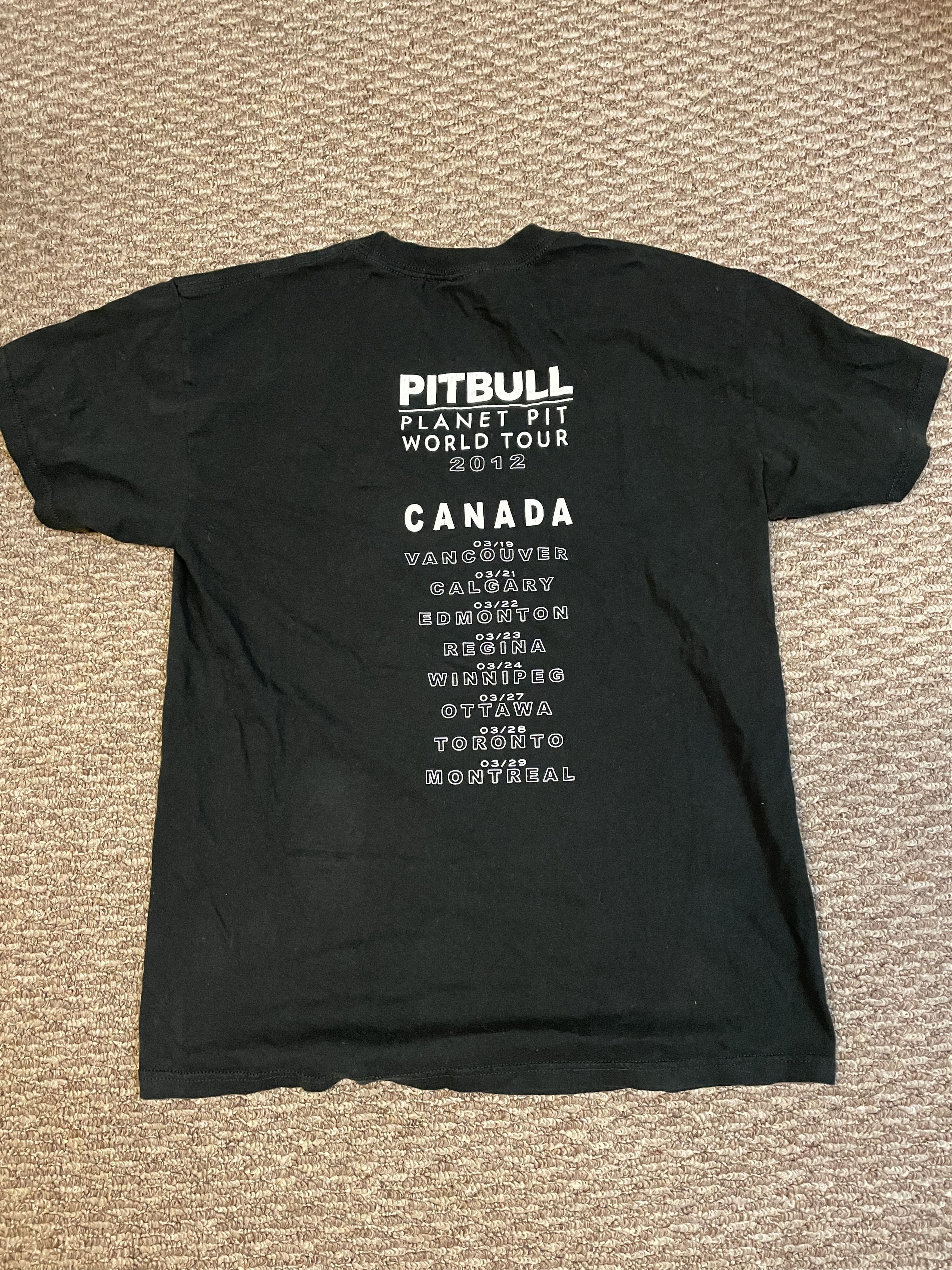 Band Tees Pitbull World Tour 2012 Size US M / EU 48-50 / 2 - 2 Thumbnail