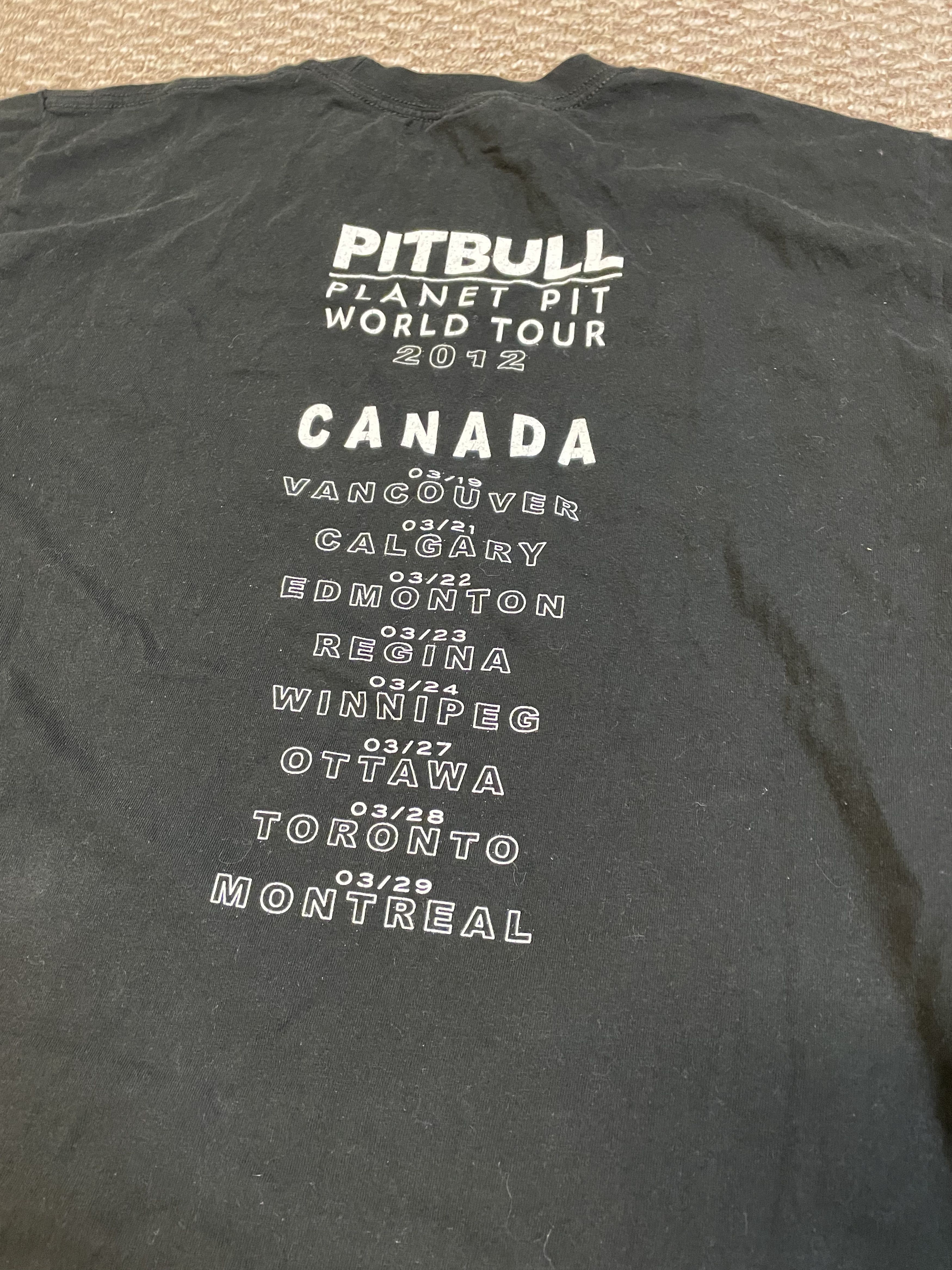 Band Tees Pitbull World Tour 2012 Size US M / EU 48-50 / 2 - 5 Thumbnail