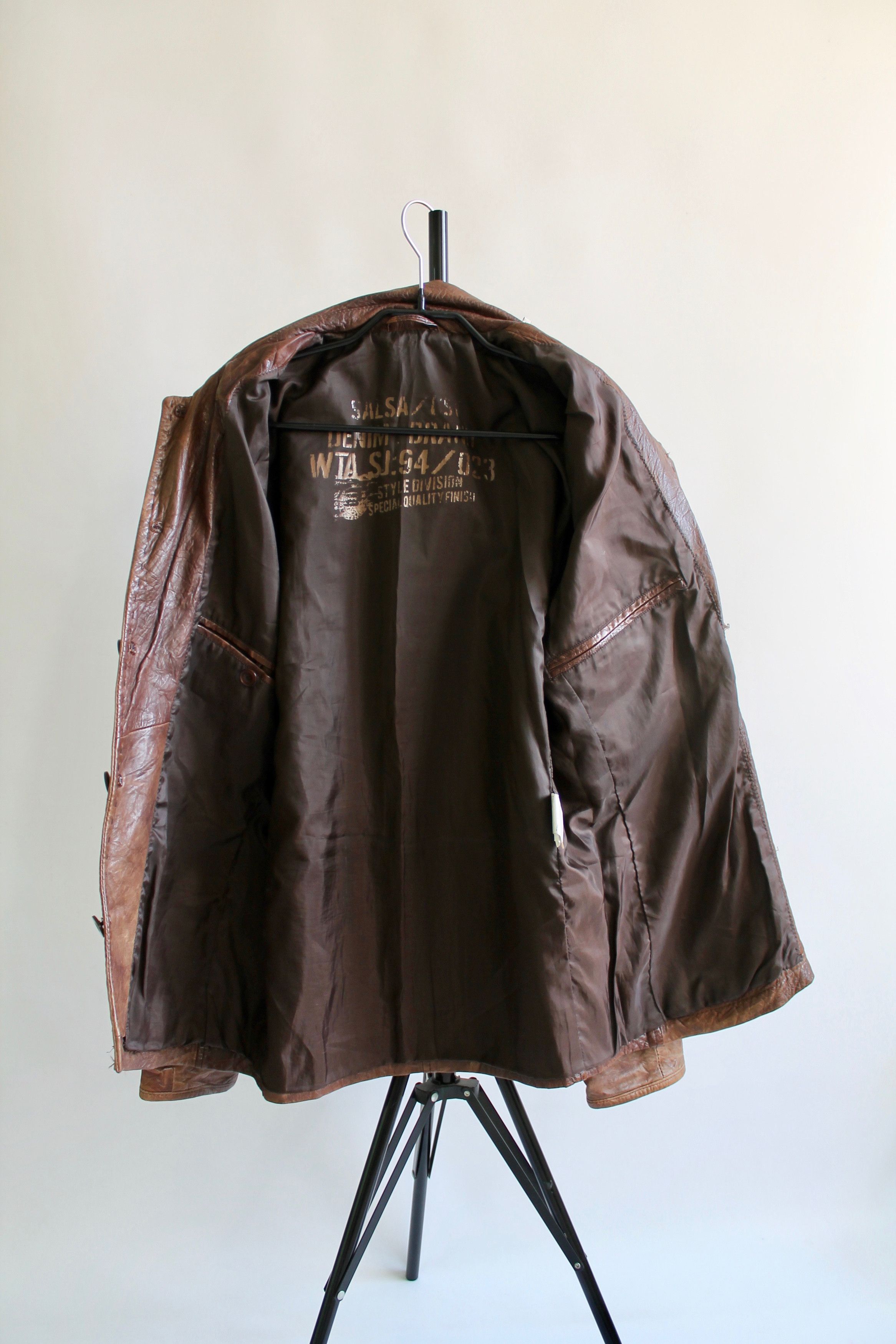 Genuine Leather × Vintage Salsa Vintage Leather Jacket brown M Size US M / EU 48-50 / 2 - 12 Thumbnail