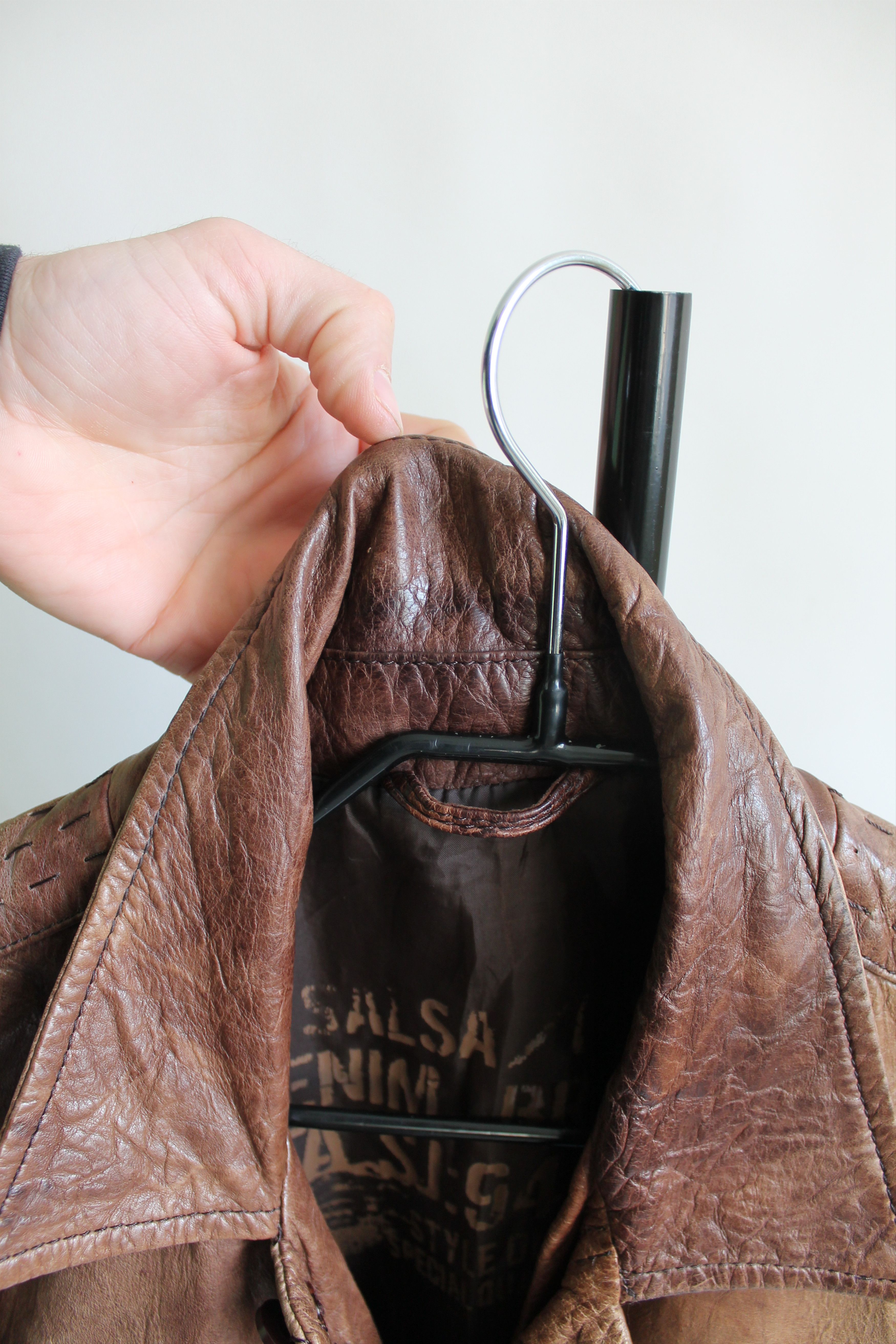 Genuine Leather × Vintage Salsa Vintage Leather Jacket brown M Size US M / EU 48-50 / 2 - 11 Thumbnail